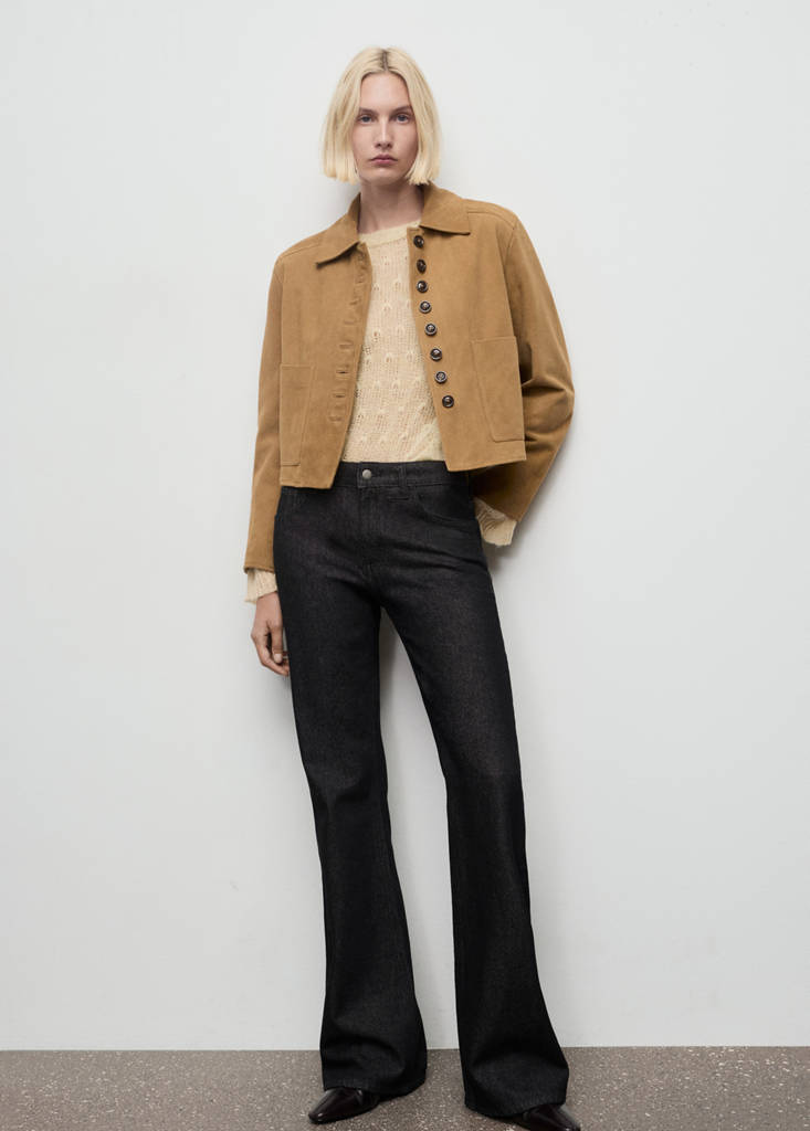 Openwork knit sweater — Ecru