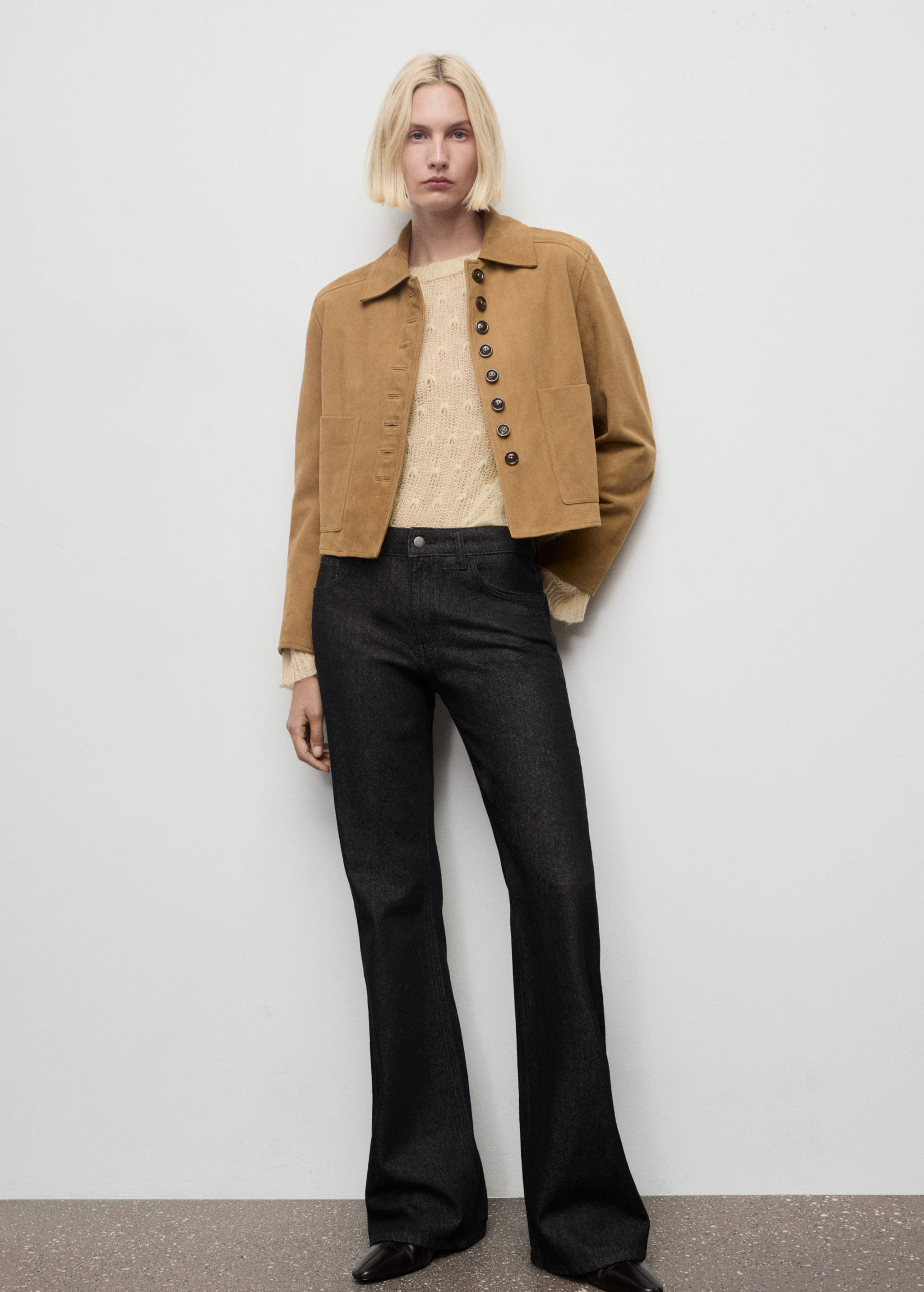 Pull en maille ajourée - Plan général