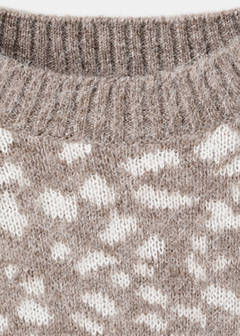 Animal print sweater — Beige 6
