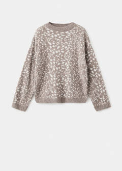 Animal print sweater — Beige 5
