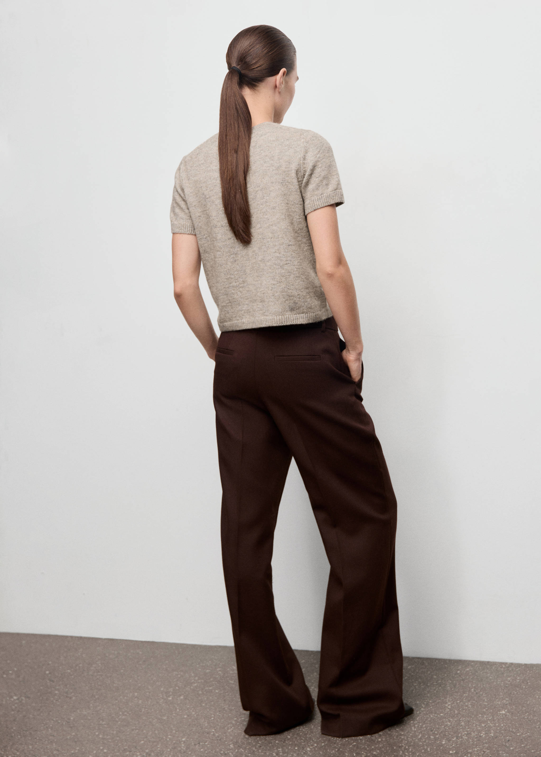 Kurzarm-Strickjersey - Rückseite des Artikels