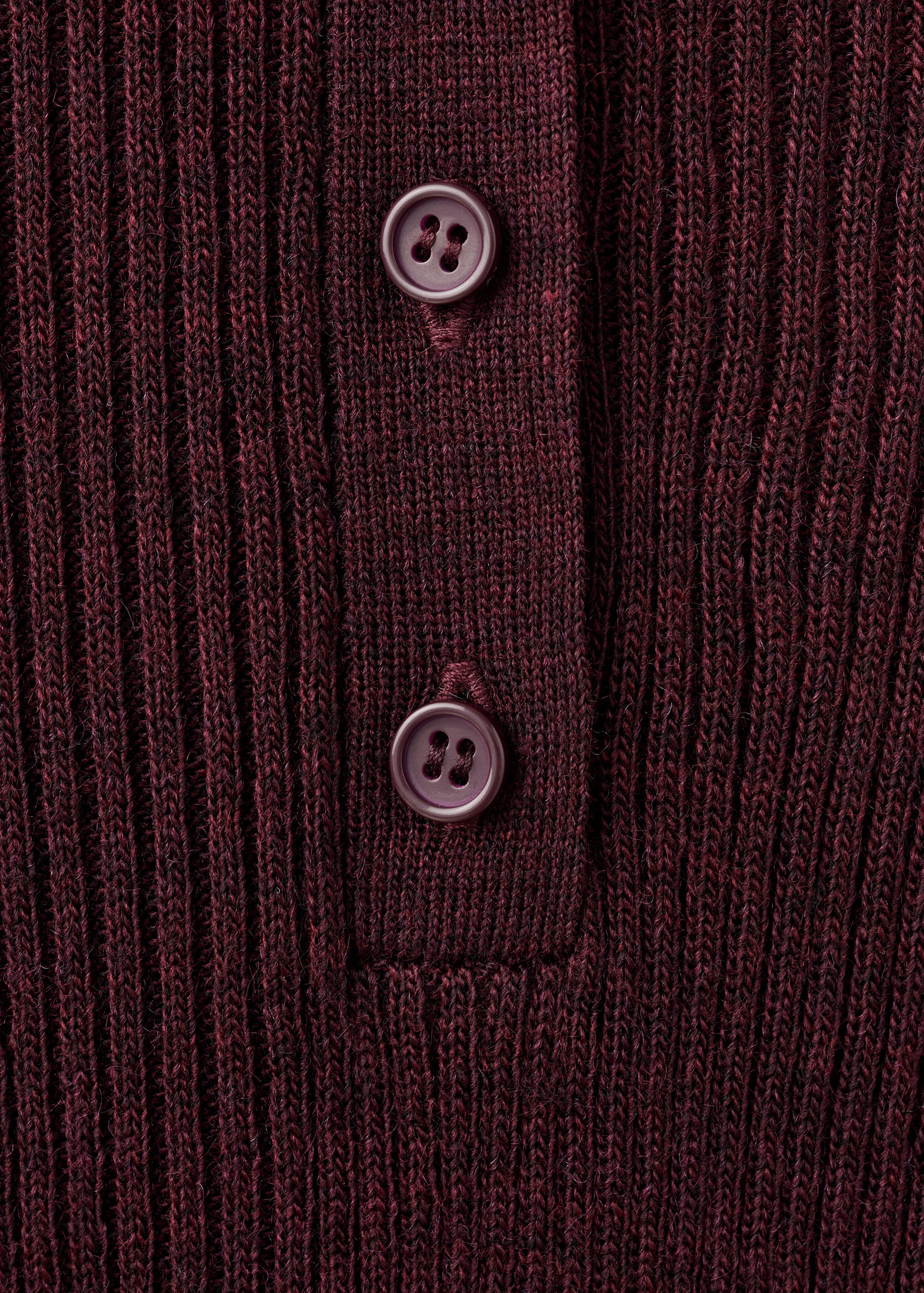 Camisola canelada com gola de polo - Pormenor do artigo 8