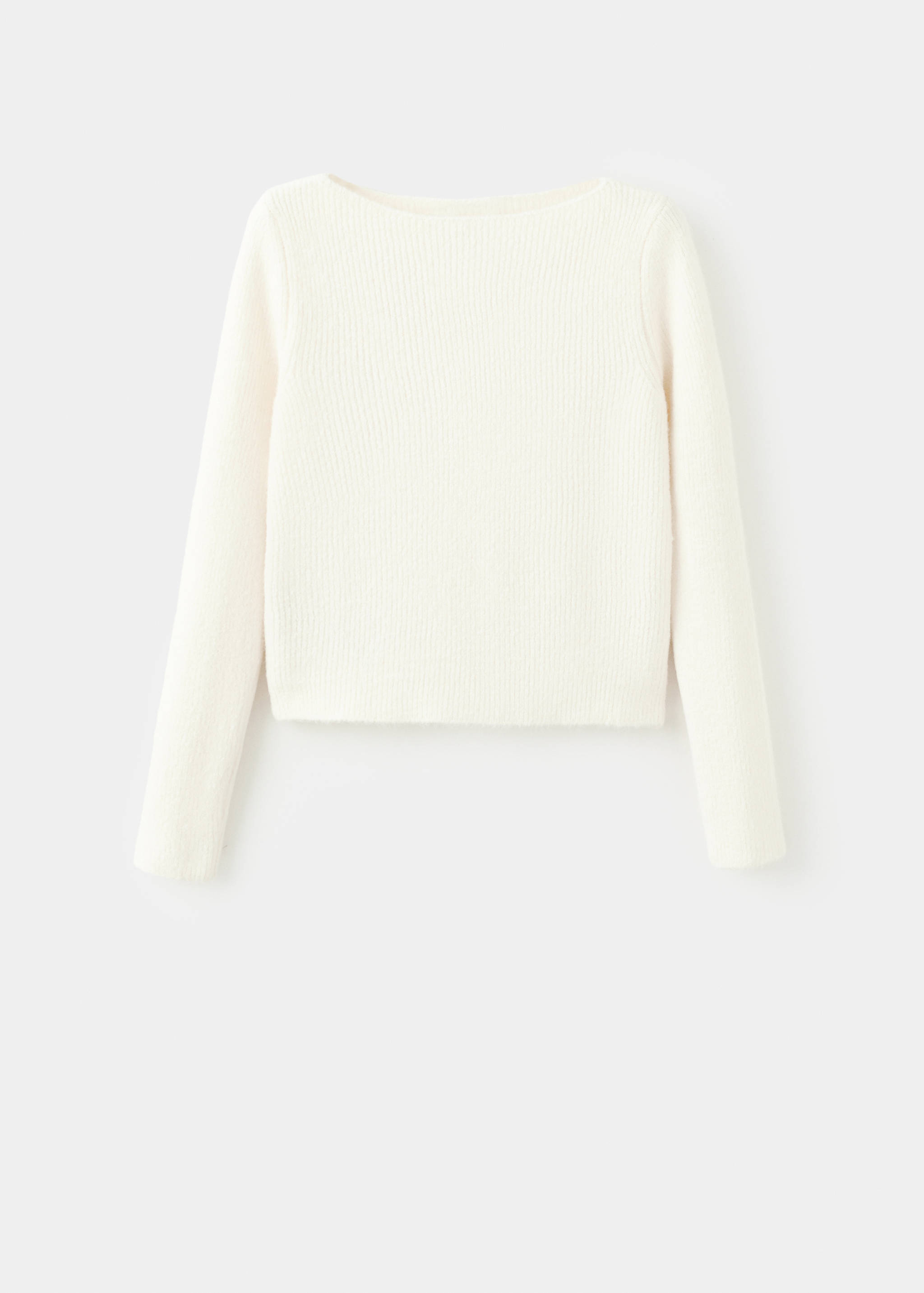 Knitted ribbed sweater - Article without model