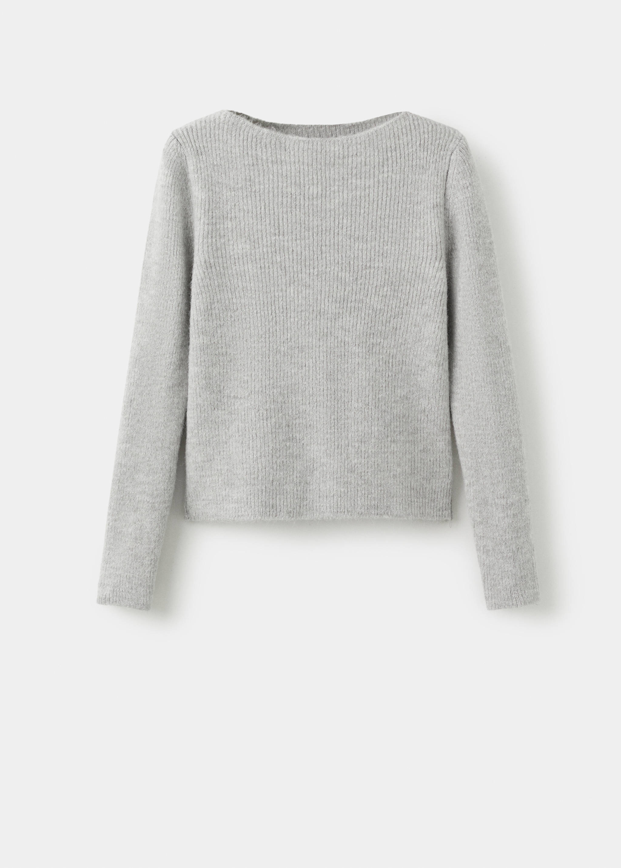 Knitted ribbed sweater - Article without model