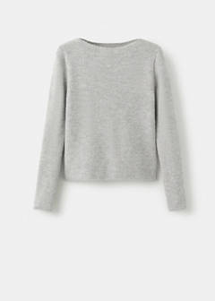 Knitted ribbed sweater — Grey 5