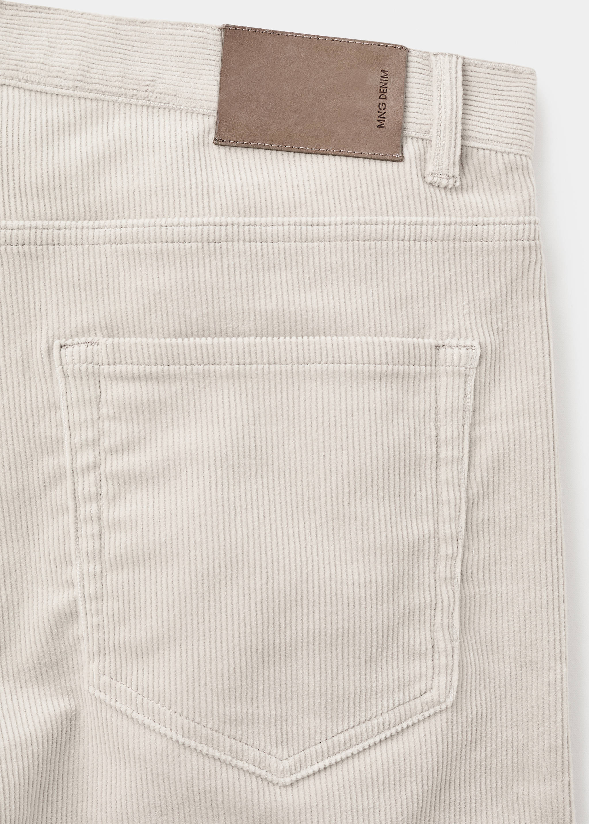 Corduroy regular-fit pants - Details of the article 0