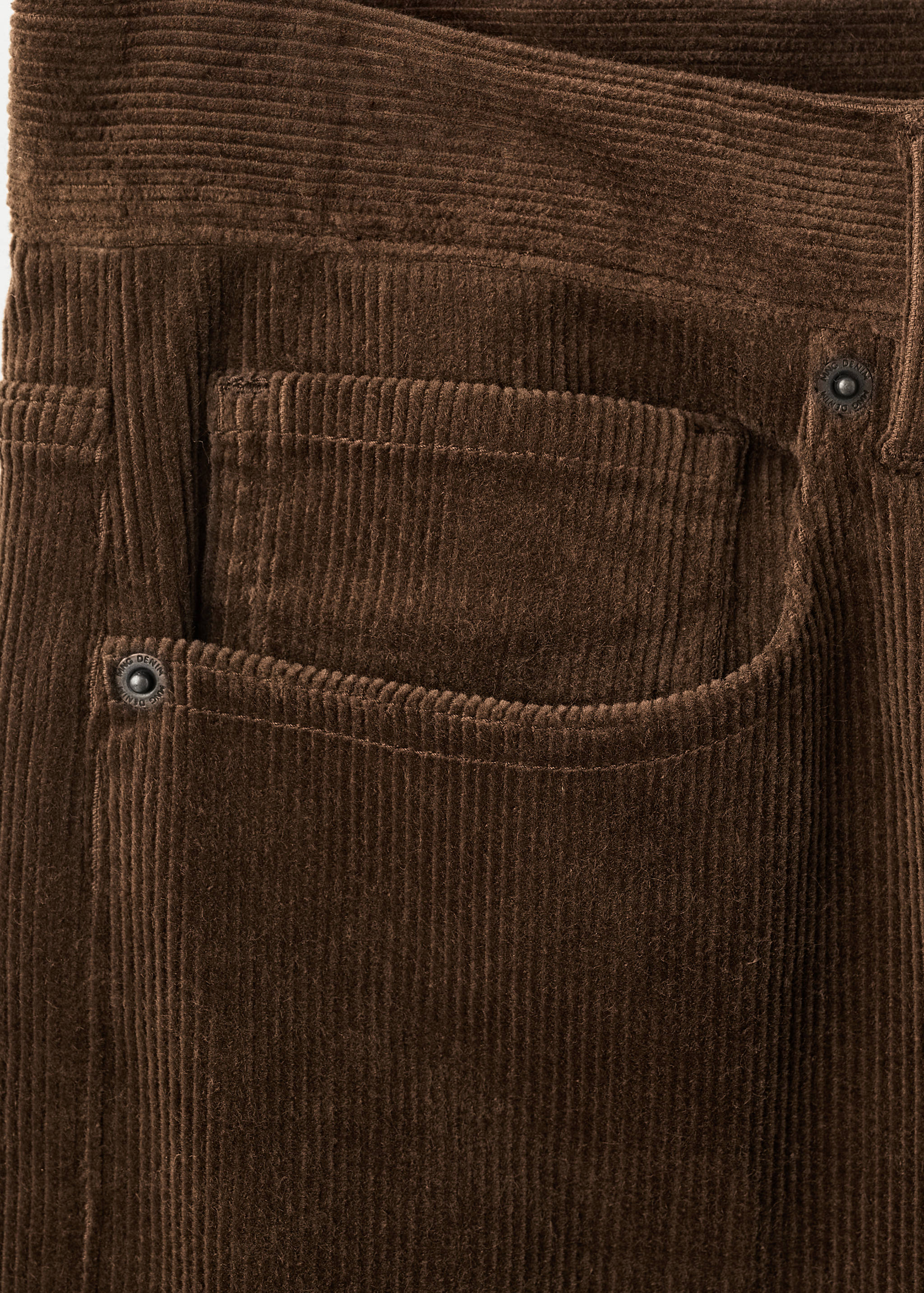 Corduroy regular-fit trousers - Details of the article 0