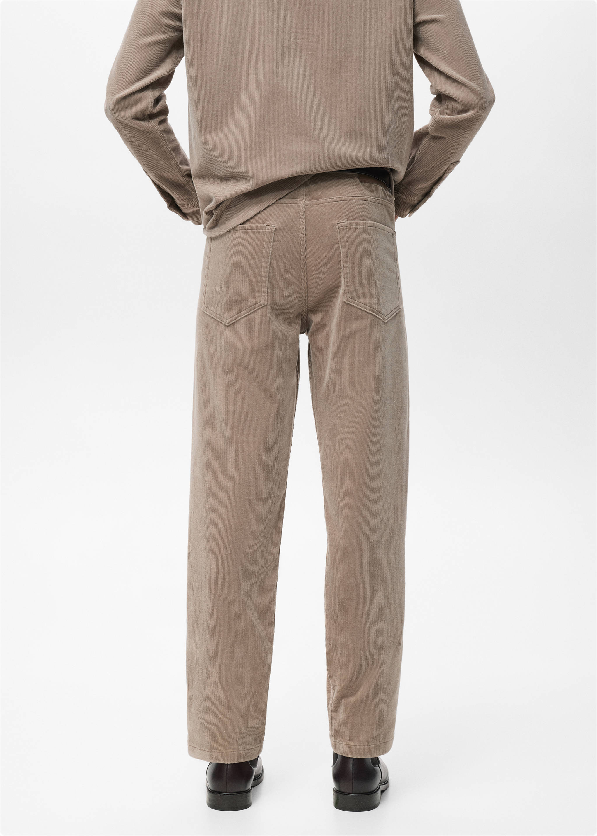 Corduroy regular-fit trousers - Reverse of the article