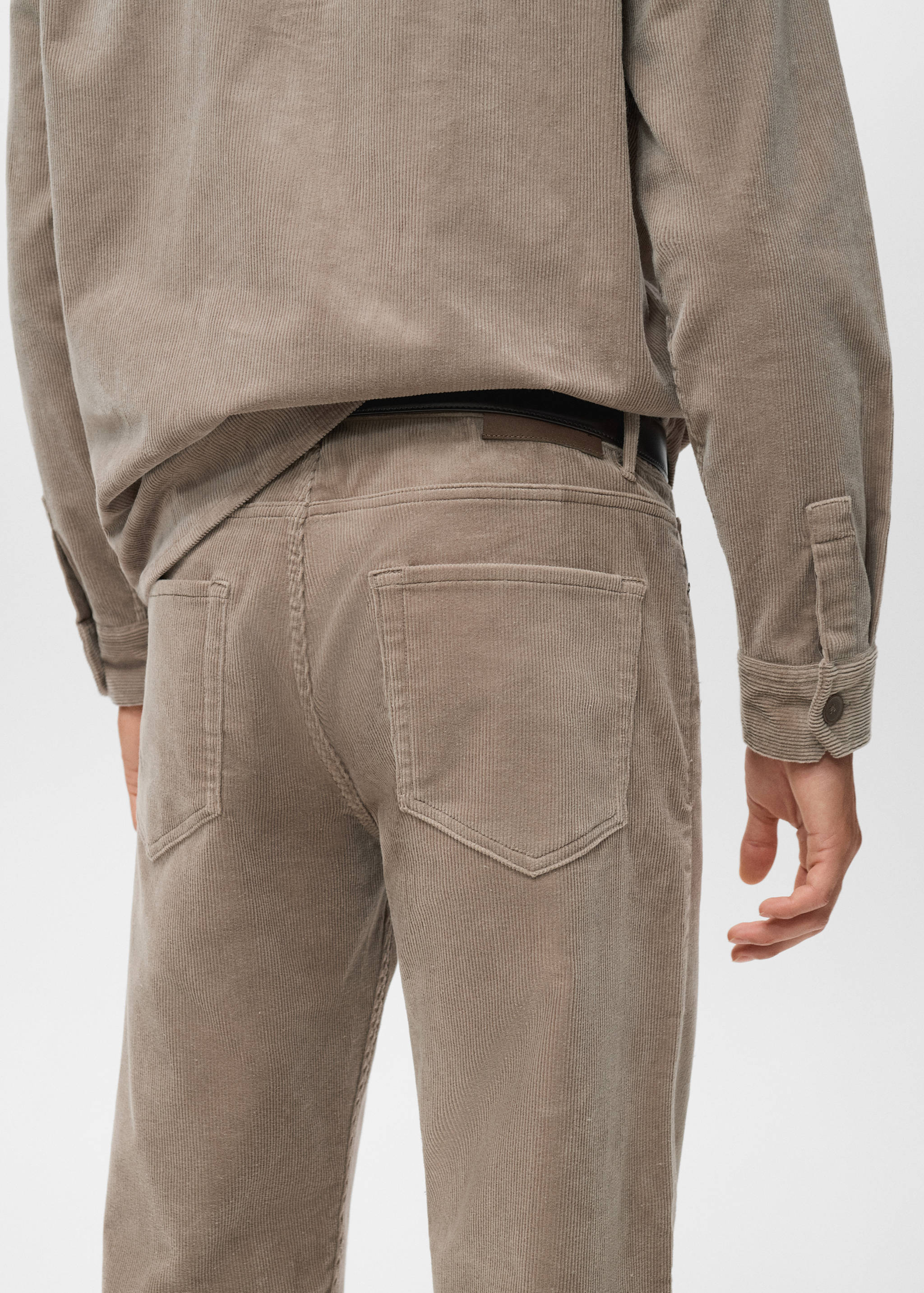 Corduroy regular-fit trousers - Details of the article 6