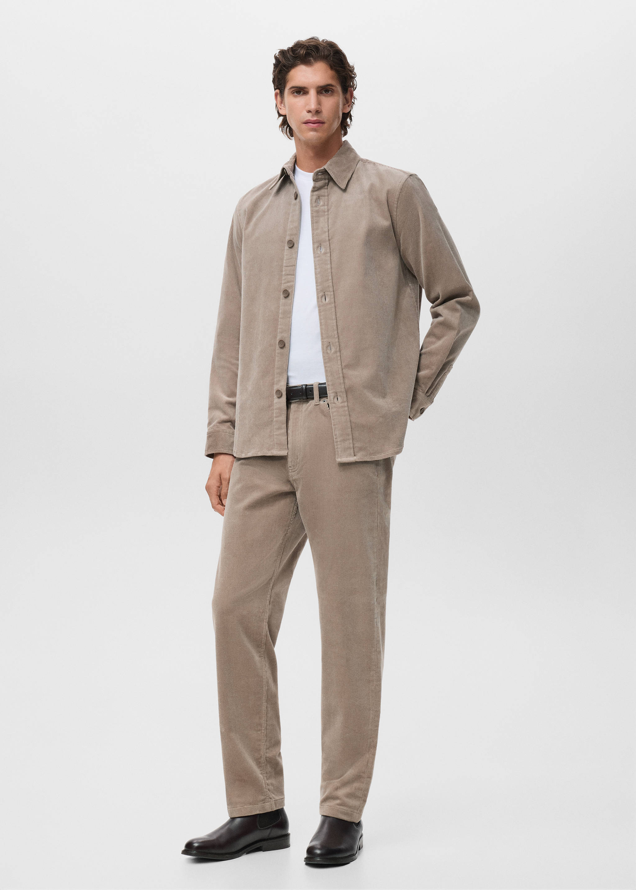 Corduroy regular-fit trousers - Details of the article 2