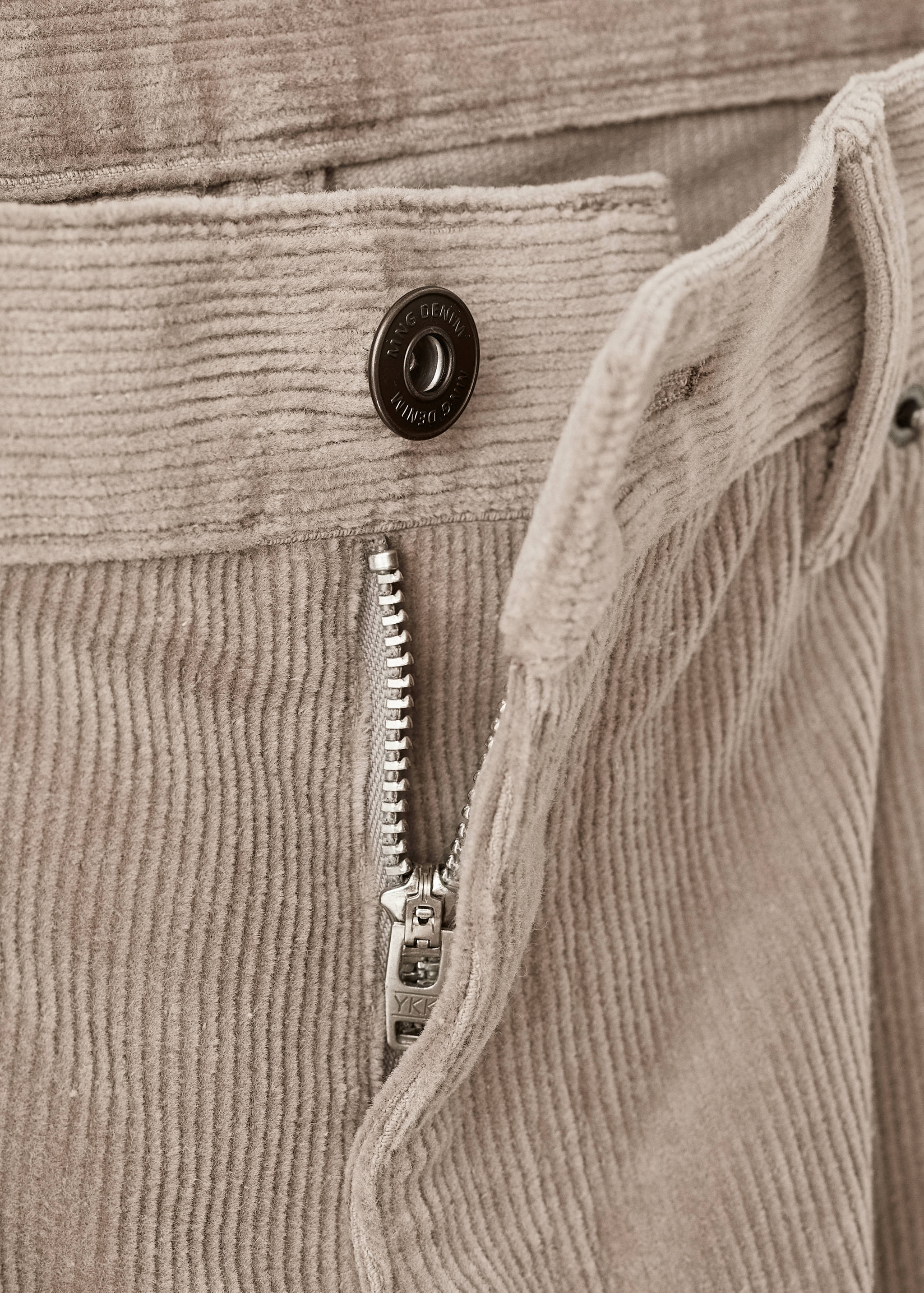 Corduroy regular-fit trousers - Details of the article 8