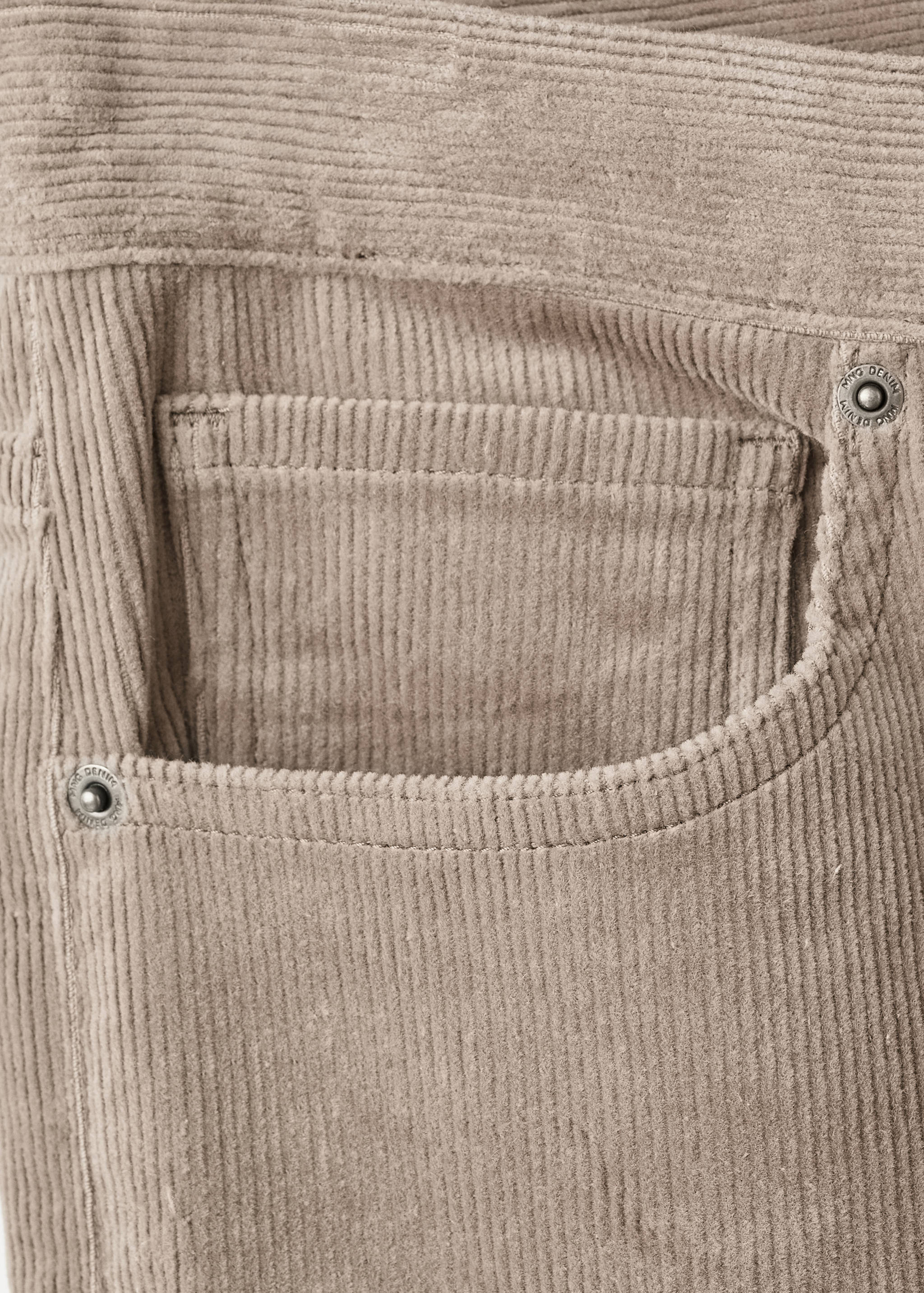 Corduroy regular-fit trousers - Details of the article 0