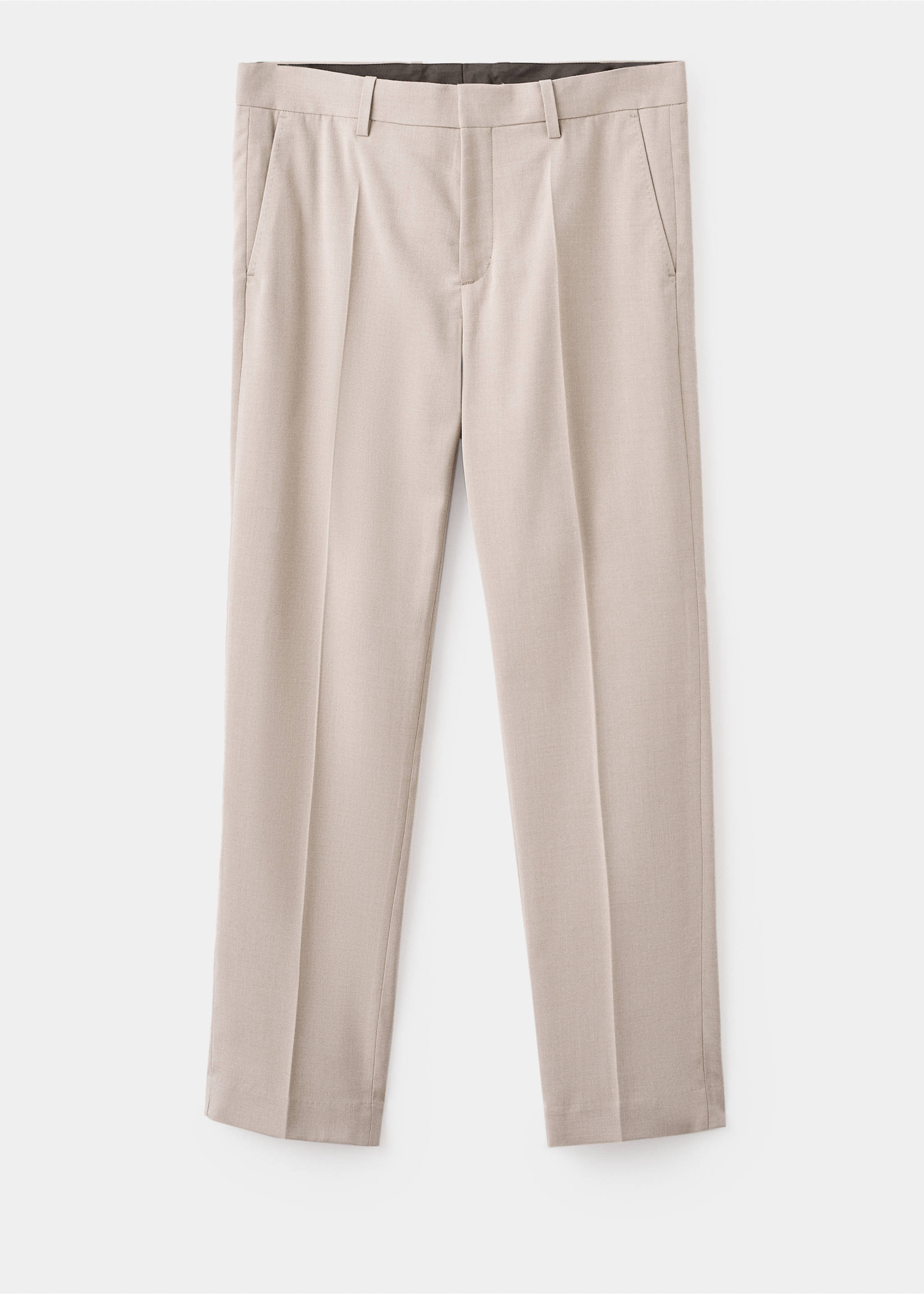 Pantalon regular fit fluide - Article sans modèle, Beige. Ref: 17007890-00.