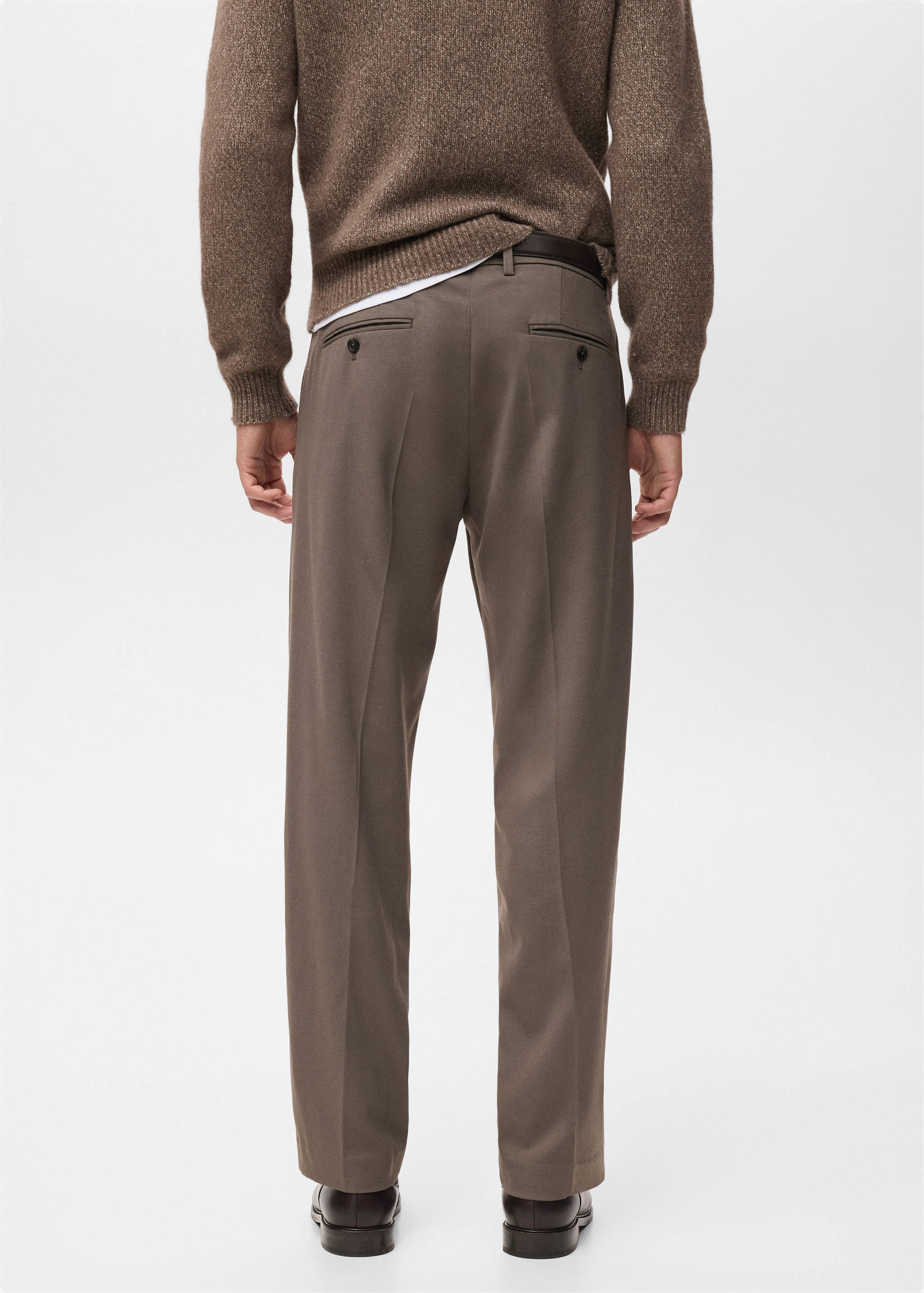 Струящиеся брюки regular fit - Обратная сторона изделия