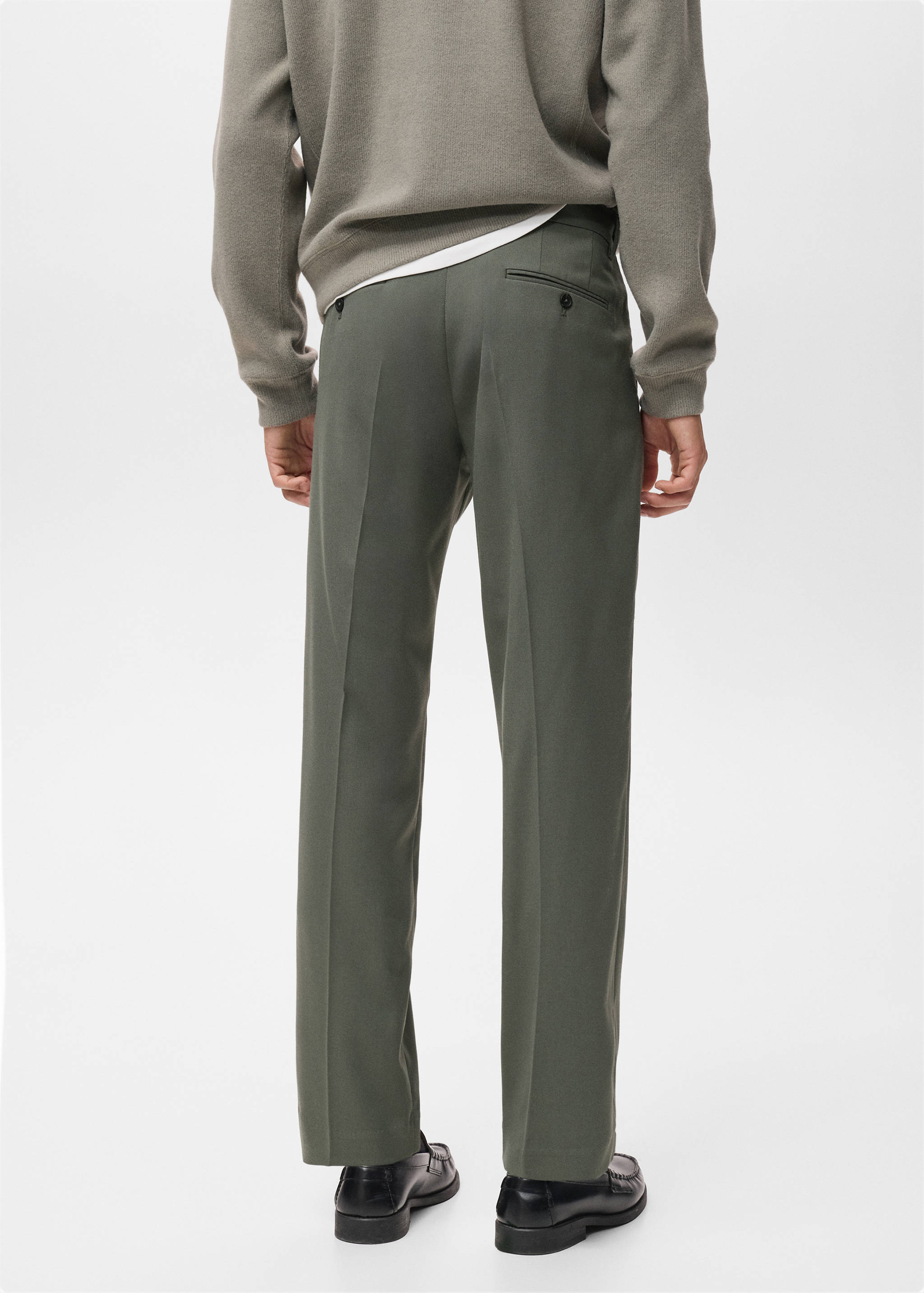 Струящиеся брюки regular fit - Обратная сторона изделия