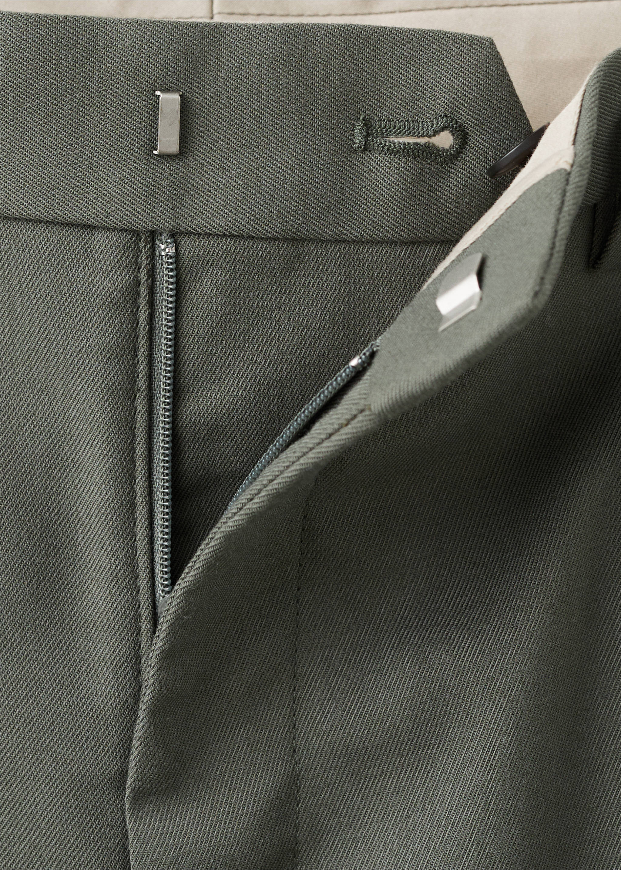 Струящиеся брюки regular fit - Деталь изделия 8, Темно-зеленый. Ref: 17007890-00.