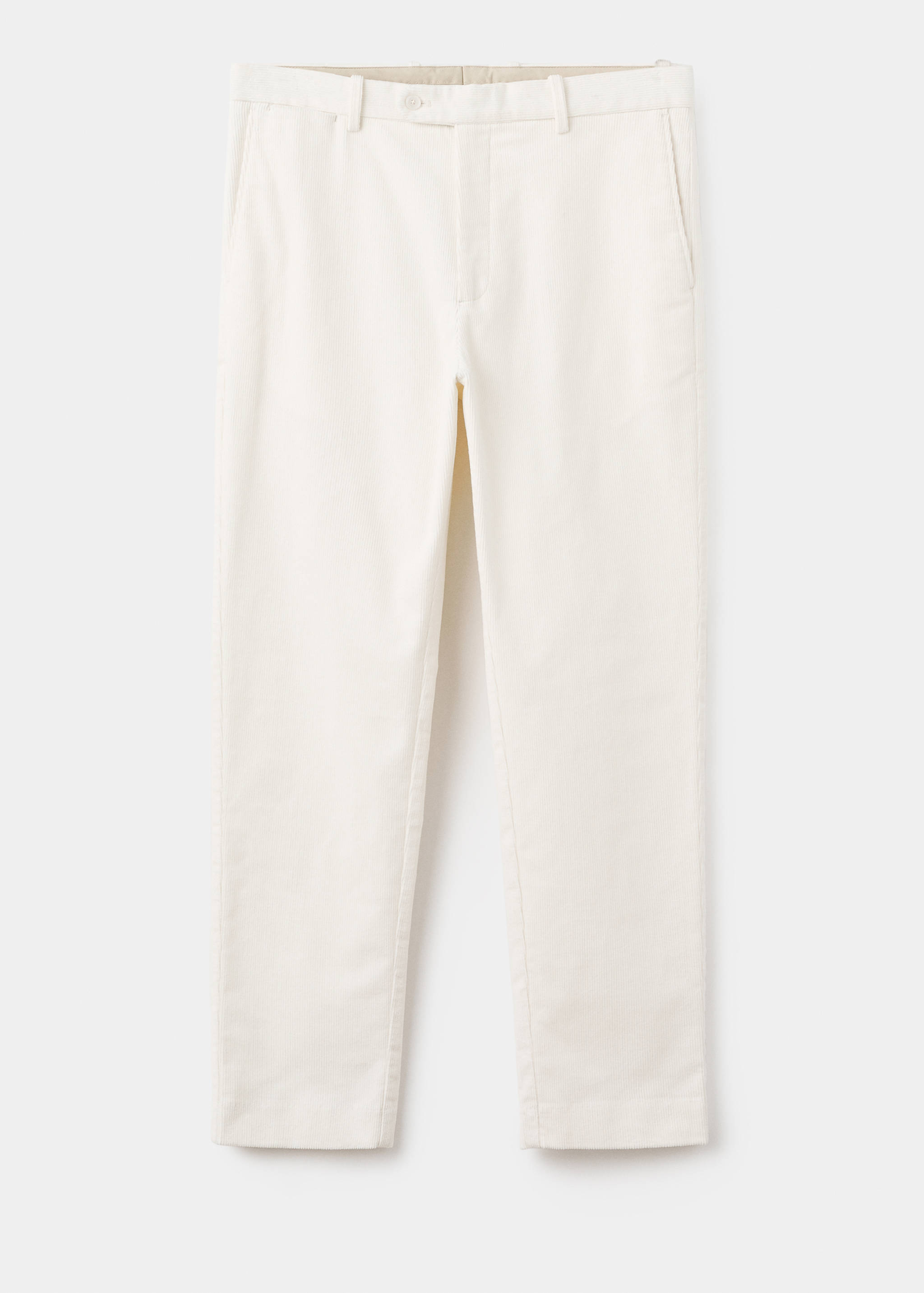 Regular fit corduroy cotton pants - Article without model