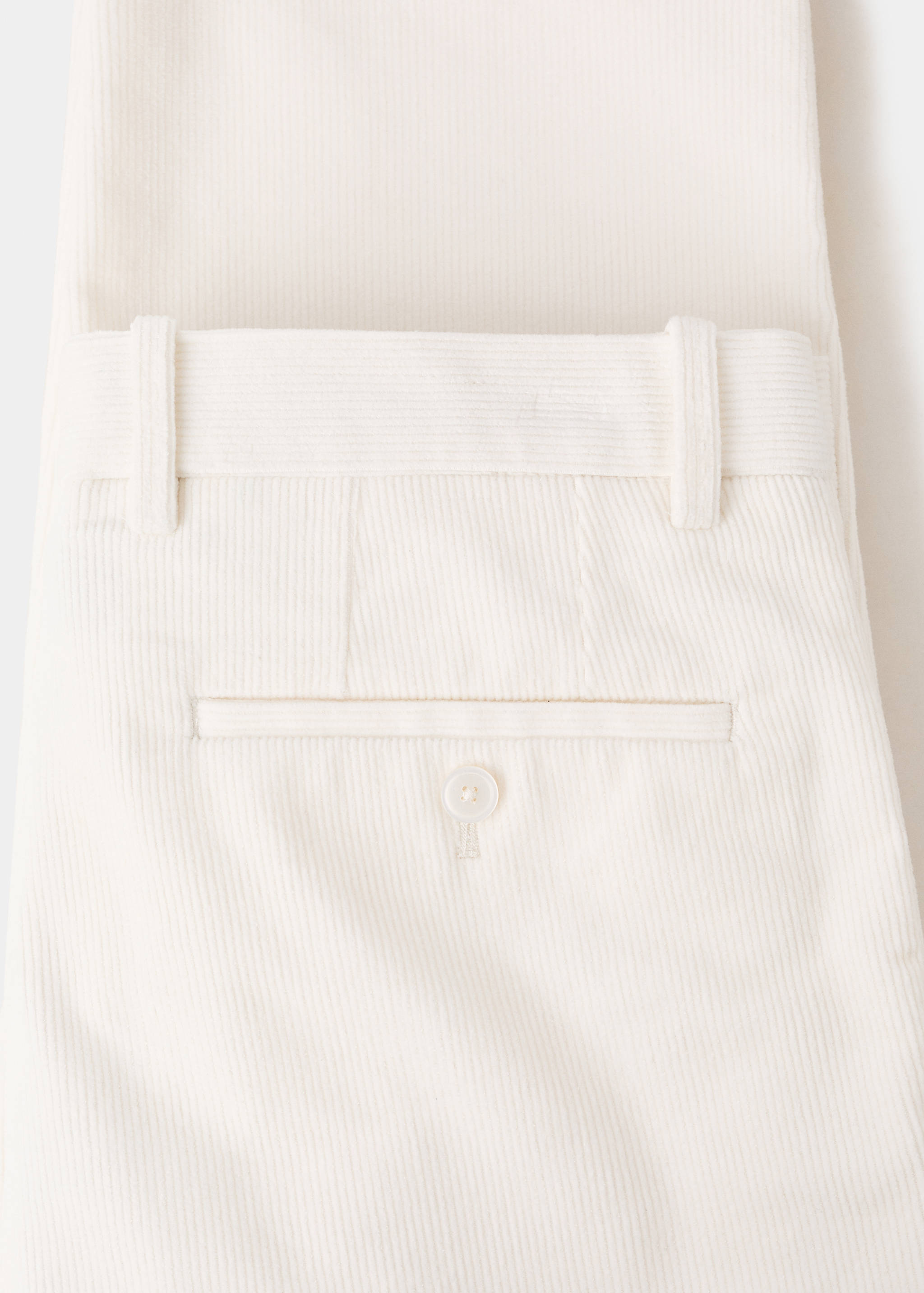 Regular fit corduroy cotton pants - Details of the article 0