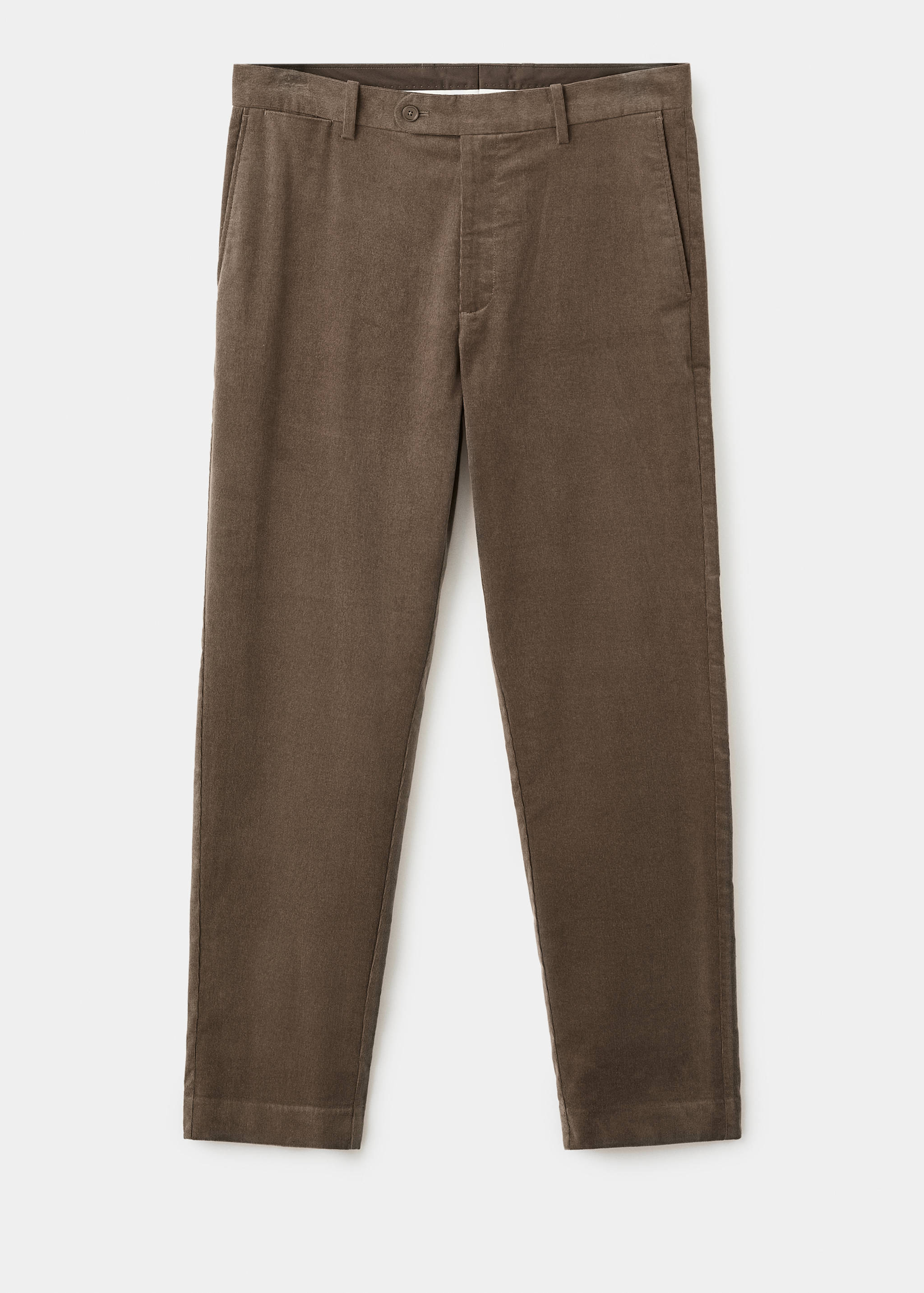 Regular fit corduroy cotton pants - Article without model