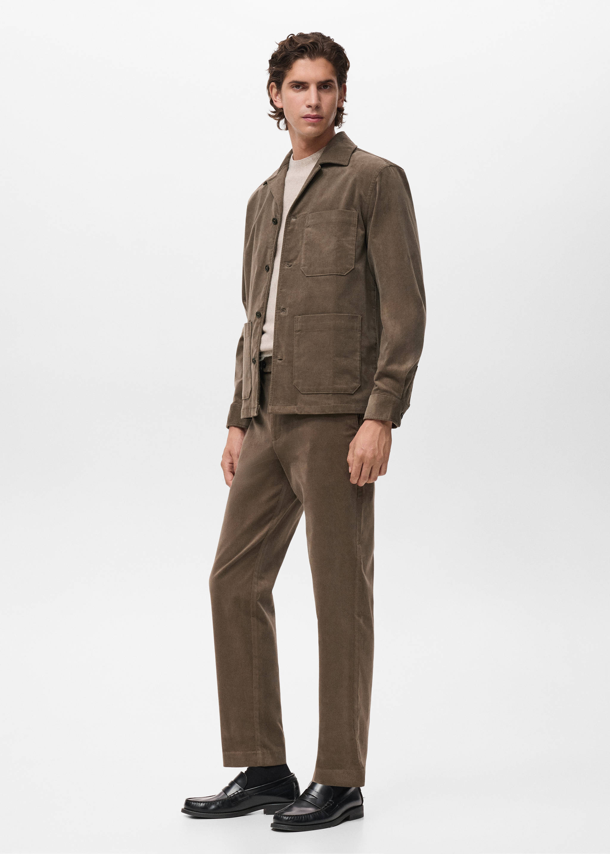 Surchemise coton velours côtelé poches - Détail de l'article 2