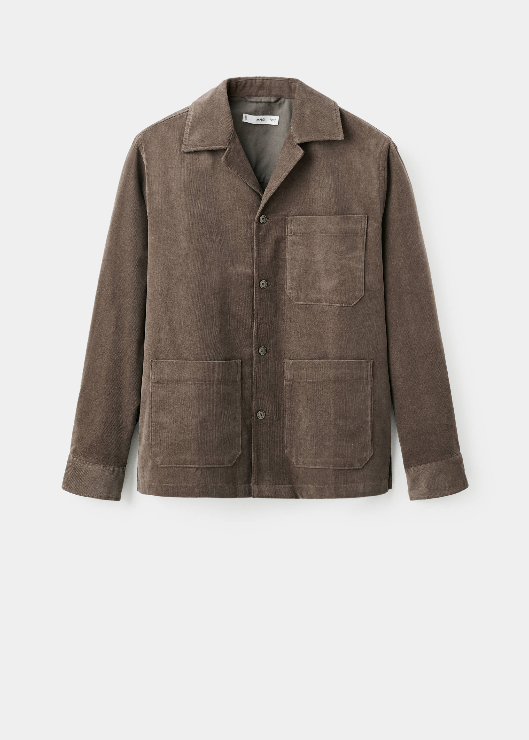 Surchemise coton velours côtelé poches - Article sans modèle