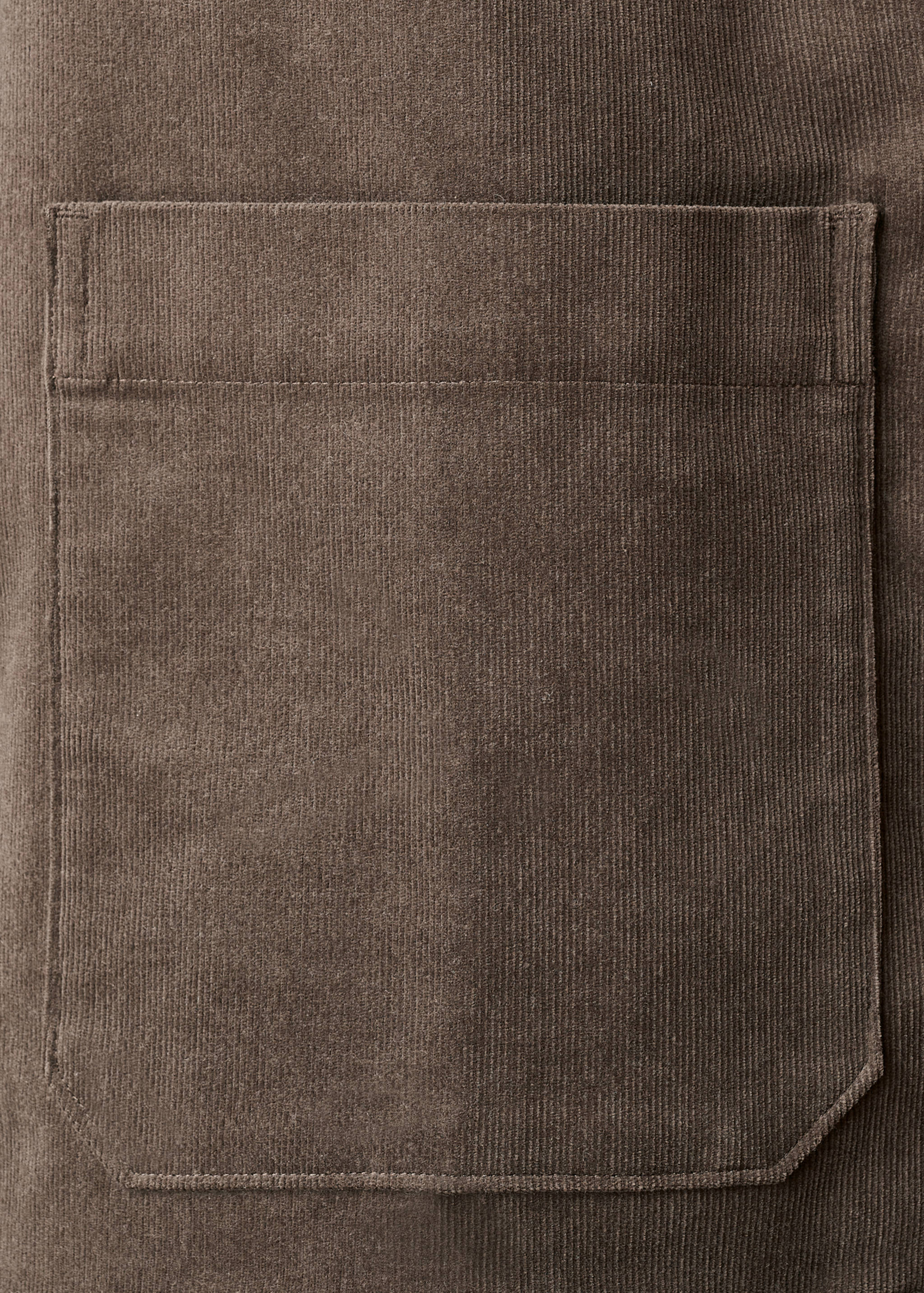 Surchemise coton velours côtelé poches - Détail de l'article 0