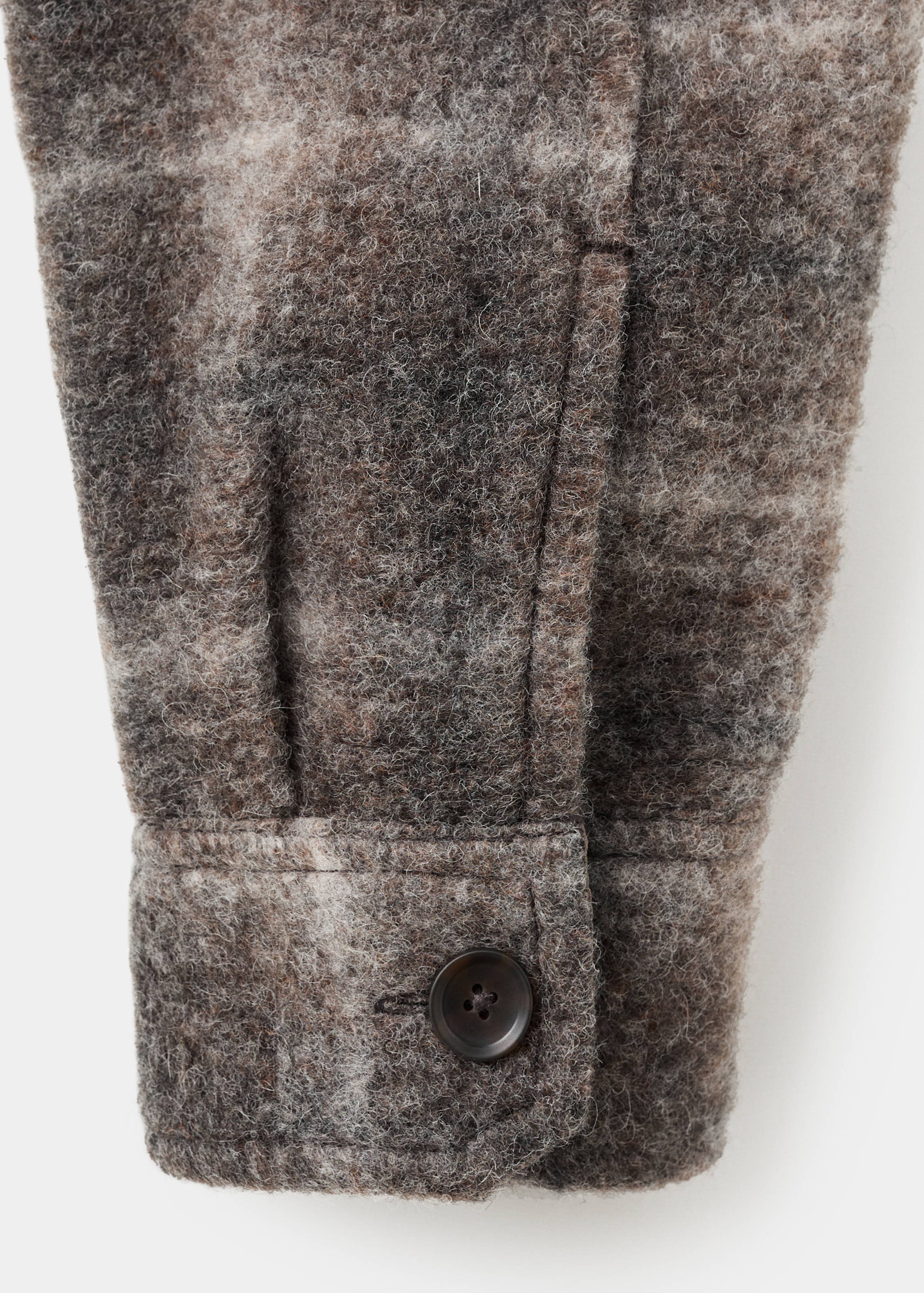 Koszula wierzchnia z mieszanki wełny w kratę - Szczegóły artykułu 0