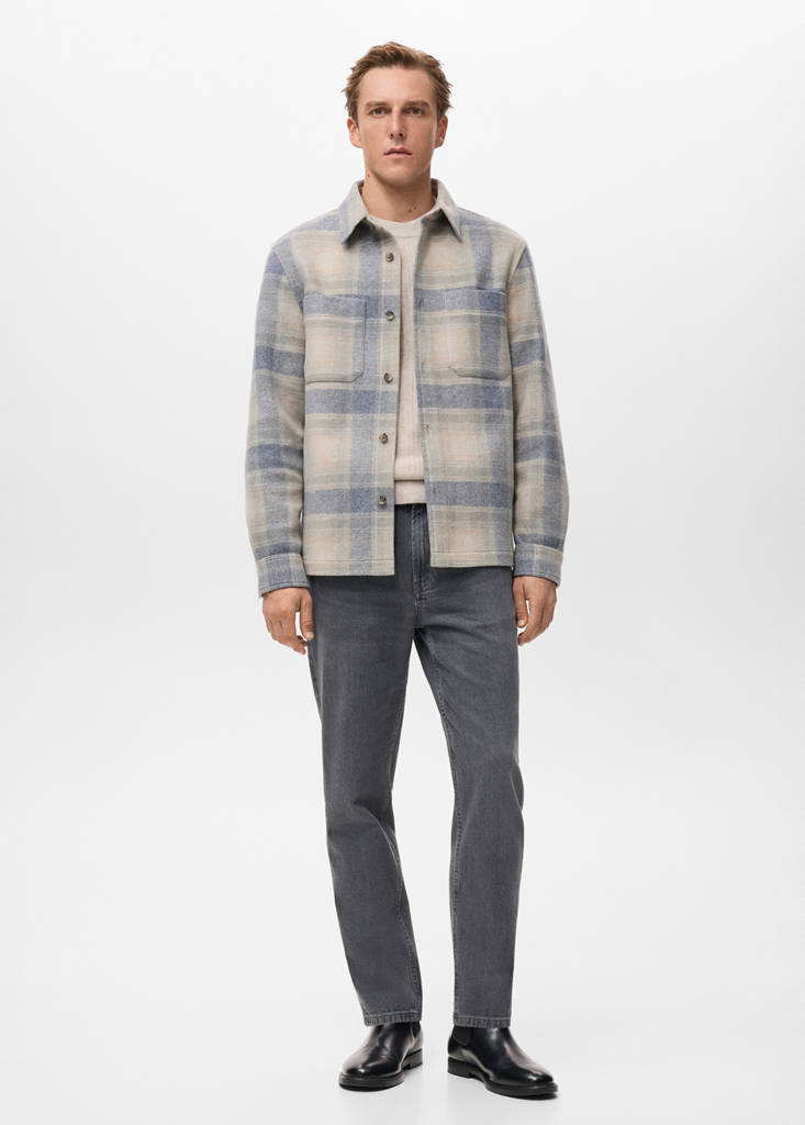 Check flannel overshirt