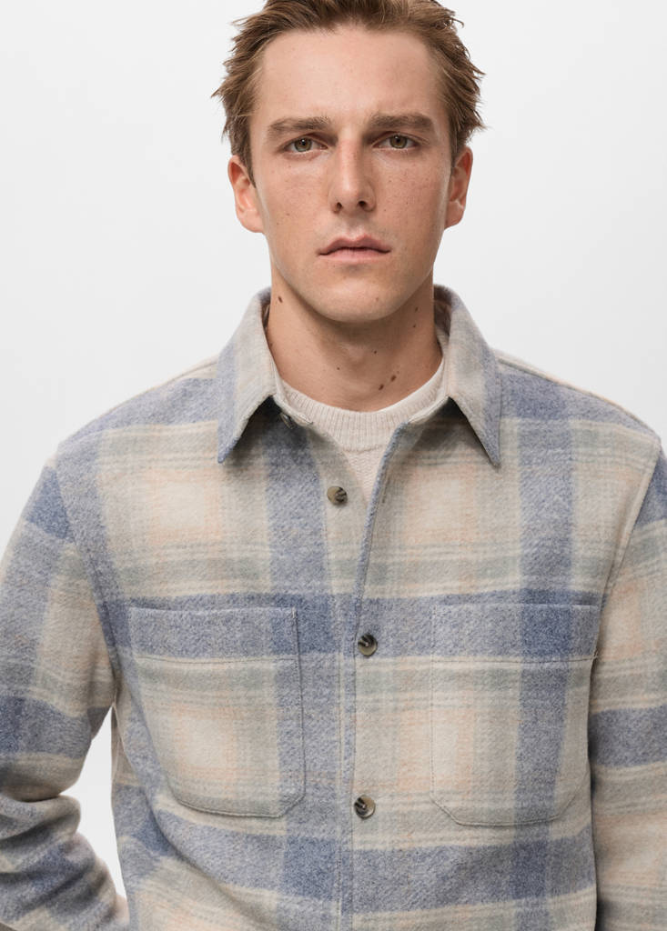 Check flannel overshirt - thumbnail 5