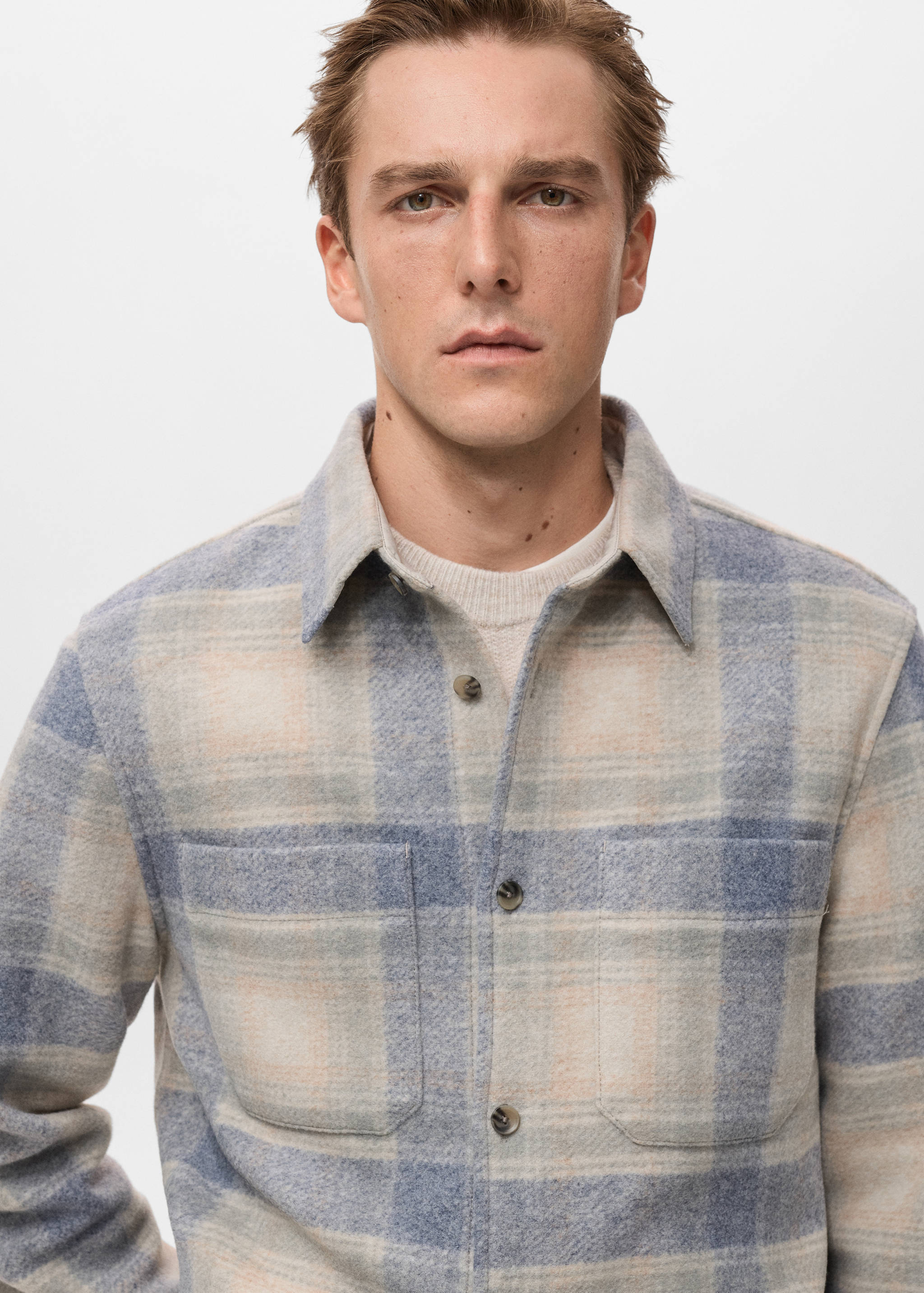 Check flannel overshirt - Details of the article 1