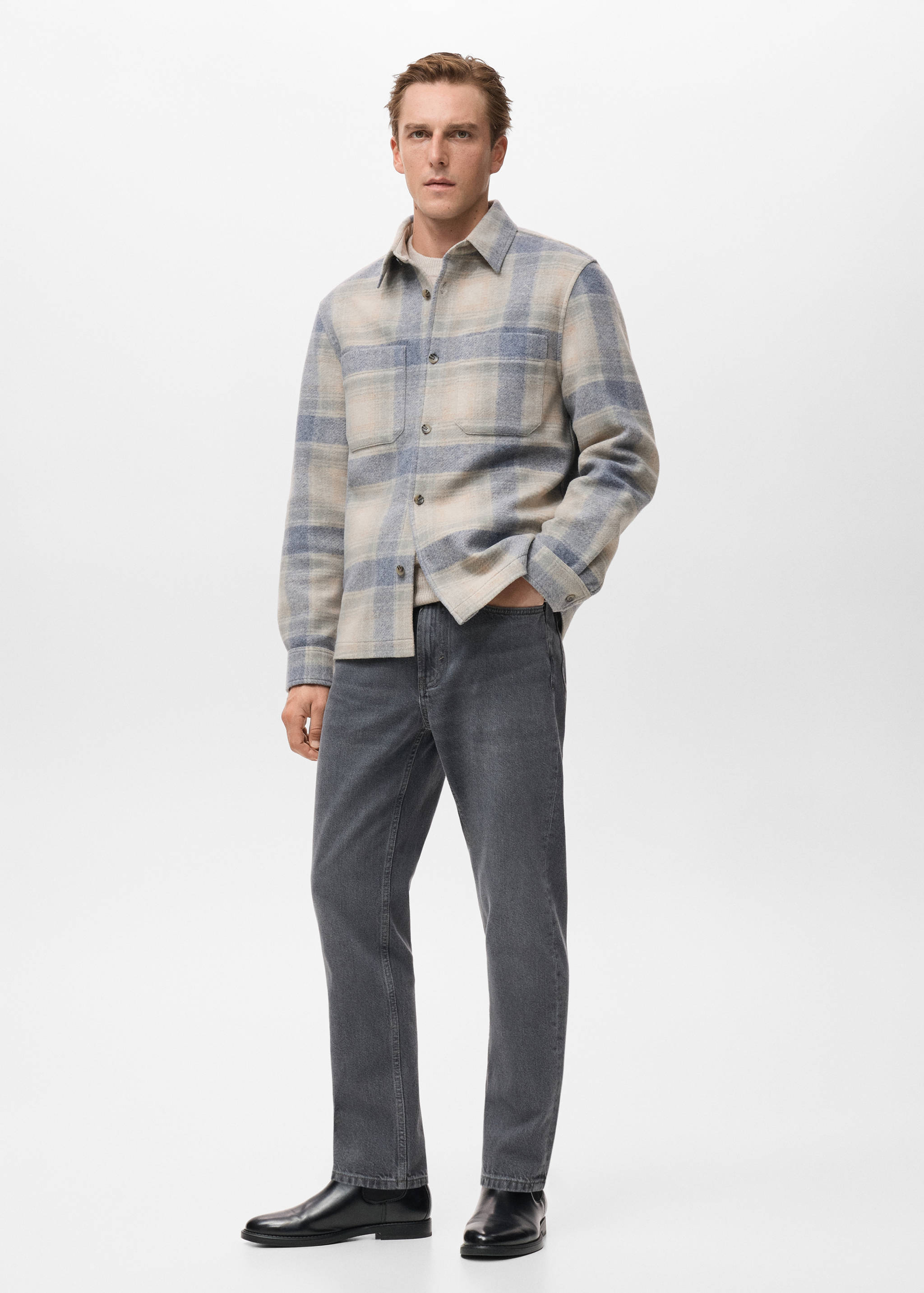Check flannel overshirt - Details of the article 2