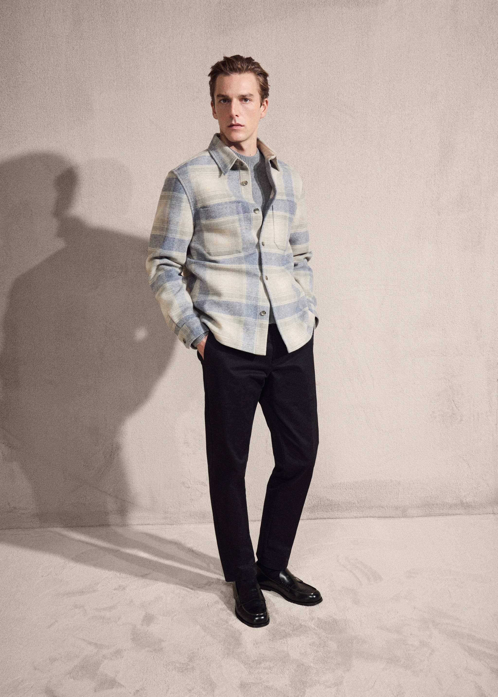 Check flannel overshirt - Details of the article 3