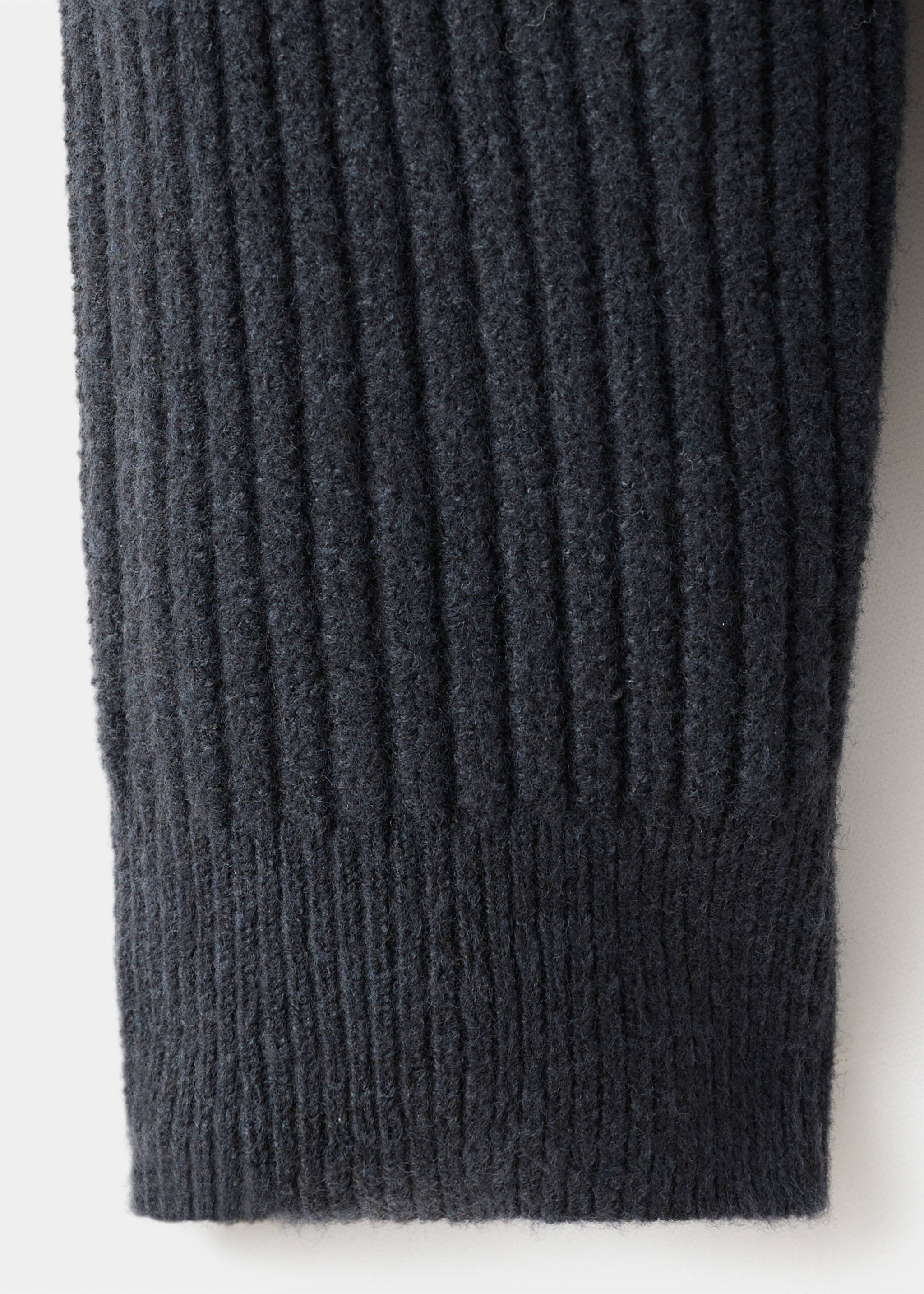 Jersey canalé cuello cremallera - Detalle del artículo 0, Azul indigo. Ref: 17007899-00.