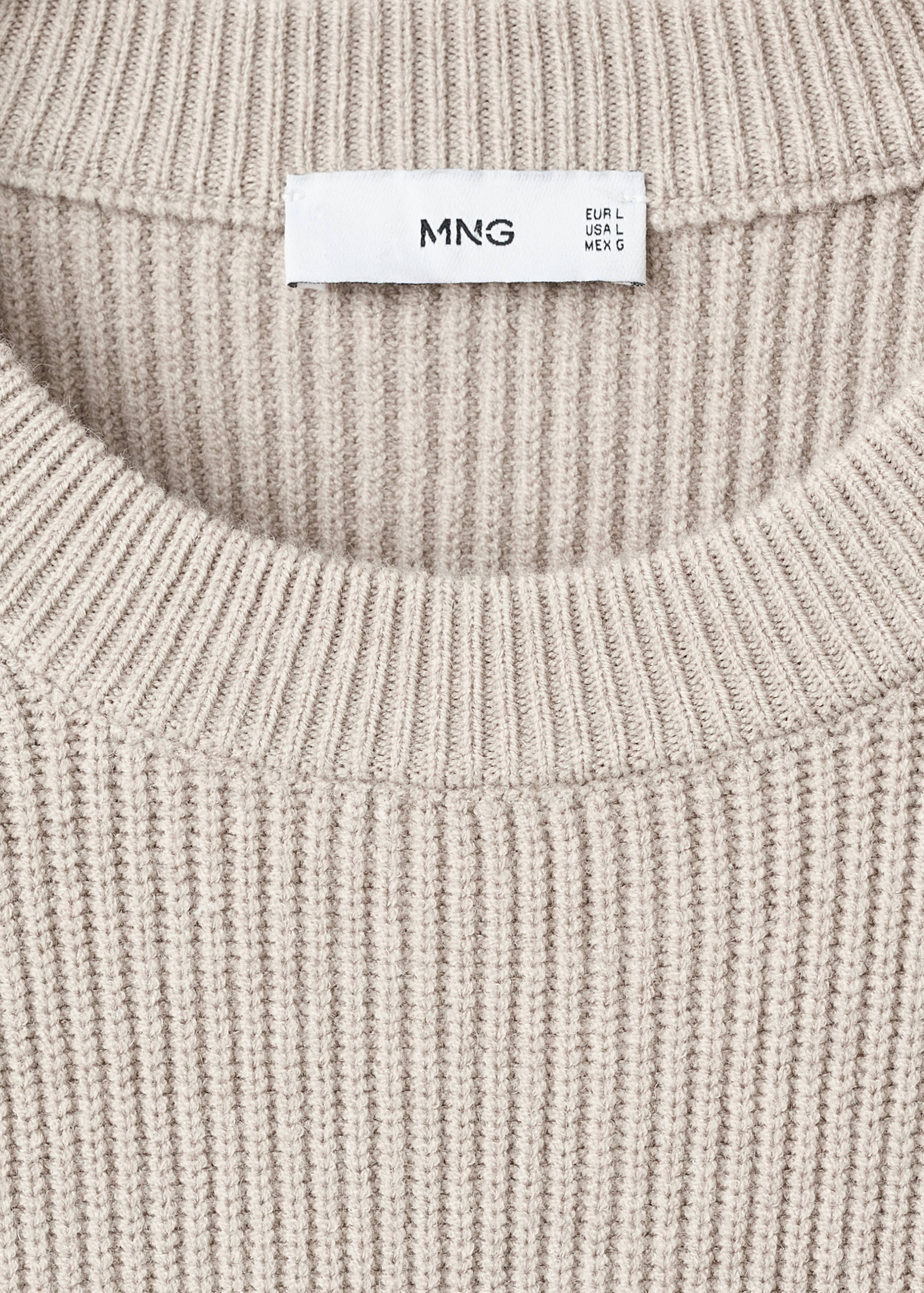 Knitted ribbed sweater - Details of the article 8