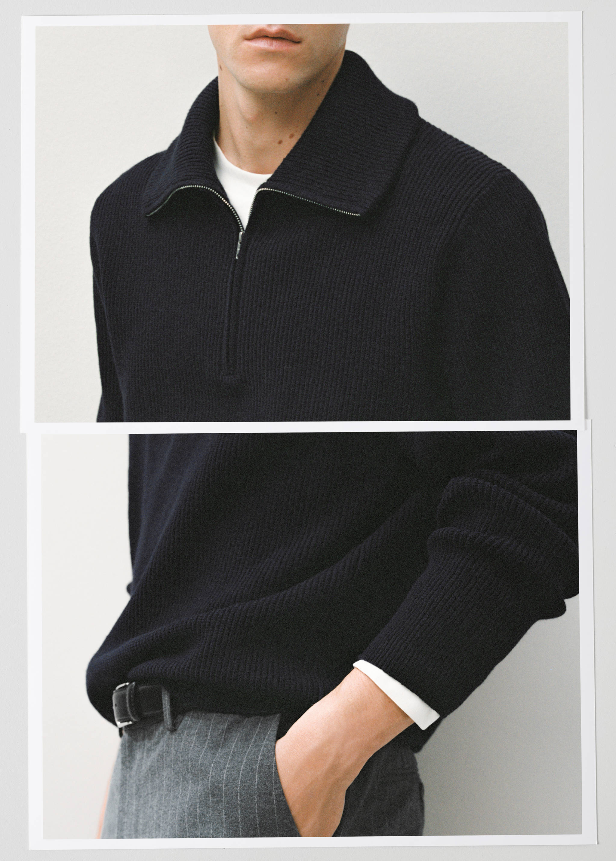 Jersey punto cuello cremallera - Detalle del artículo 3