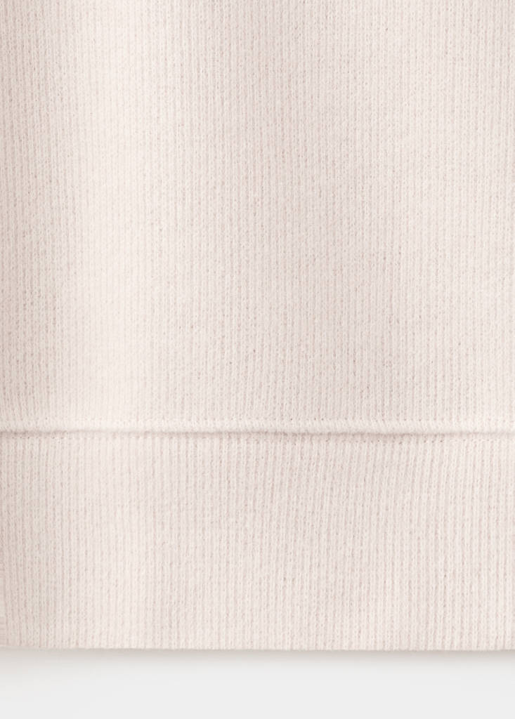 Regular-fit knitted sweatshirt — Ecru
