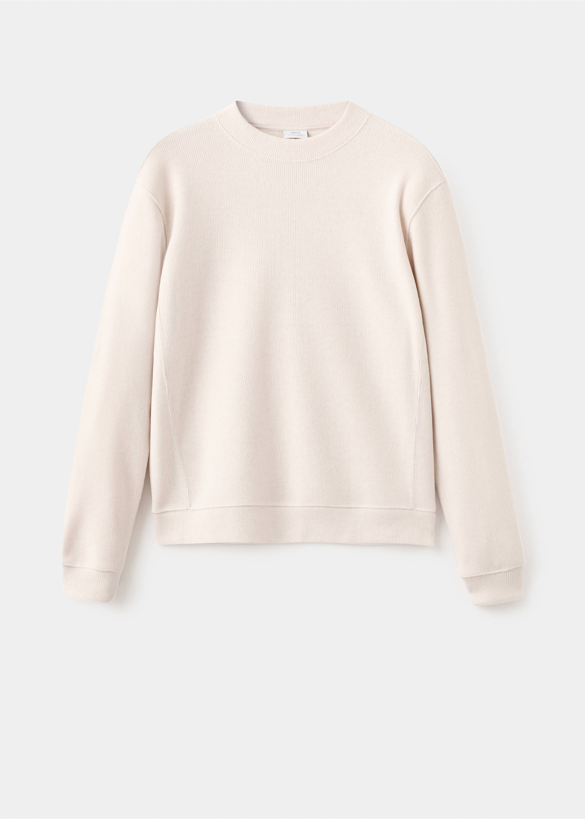 Sweat en maille regular fit - Article sans modèle, Écru. Ref: 17007902-00.