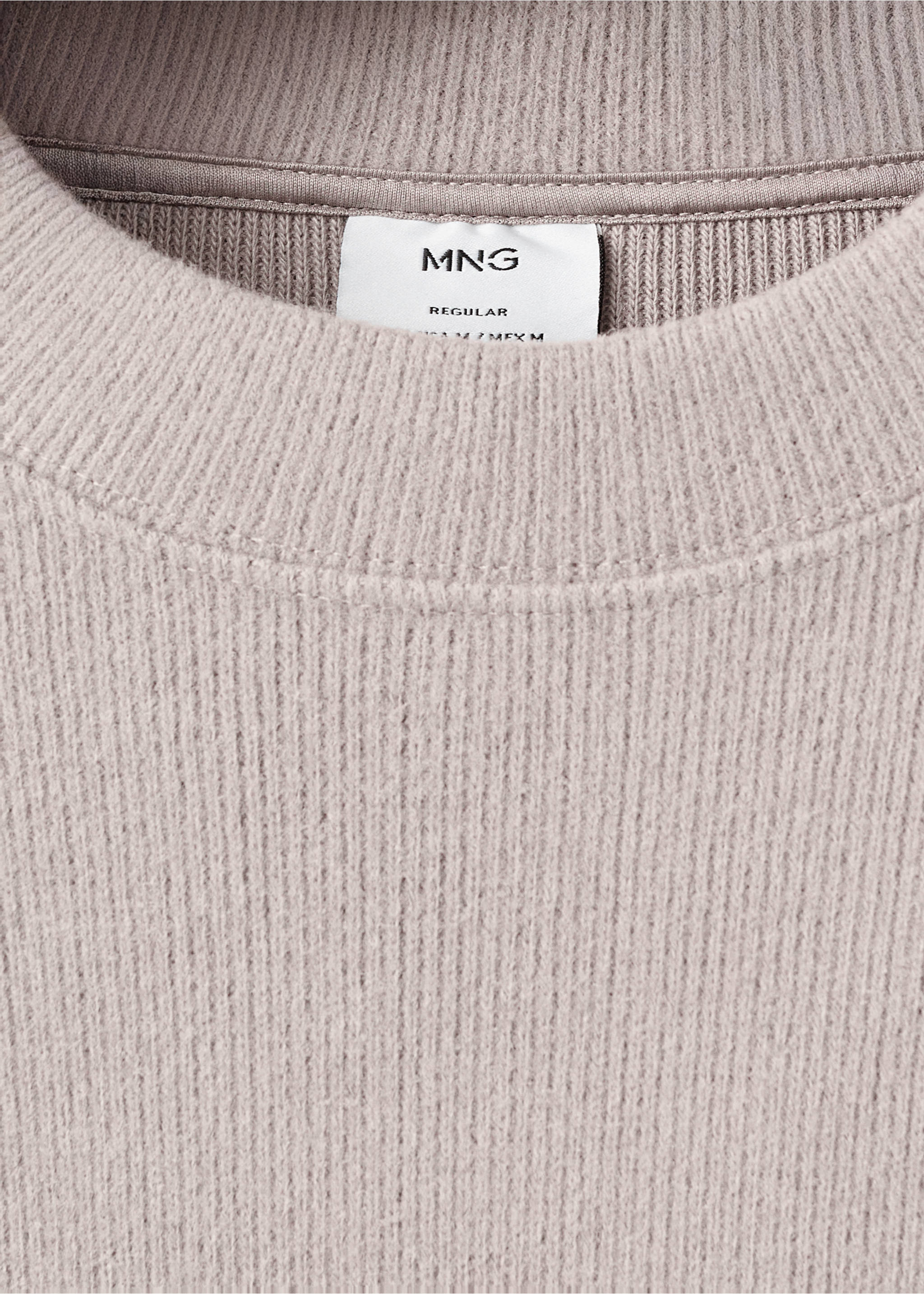 Sudadera punto regular fit - Detalle del artículo 8, Arena. Ref: 17007902-00.