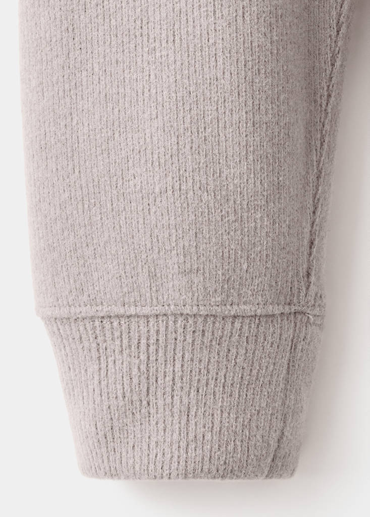 Regular-fit knitted sweatshirt — Sand