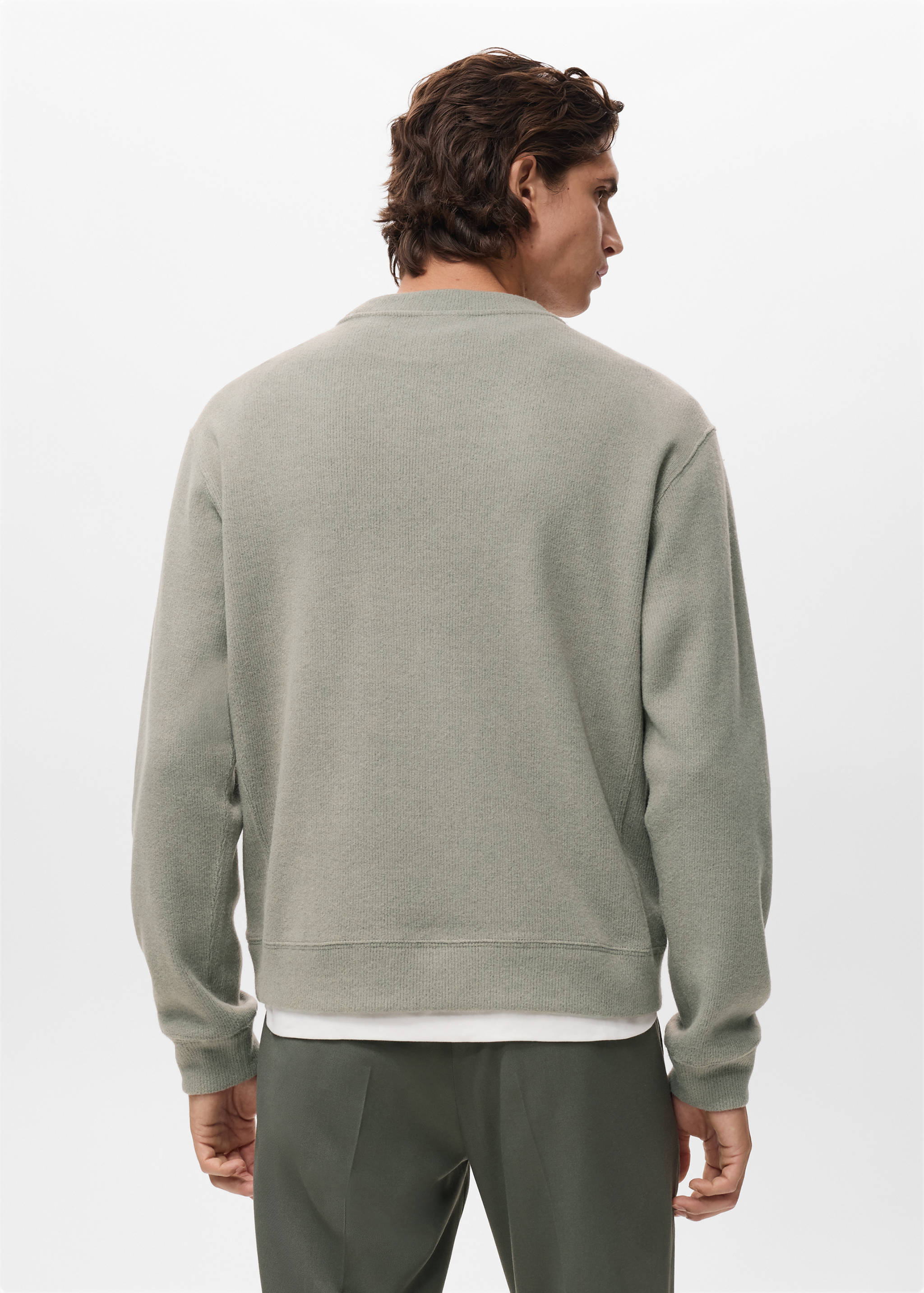 Sweat en maille regular fit - Verso de l’article