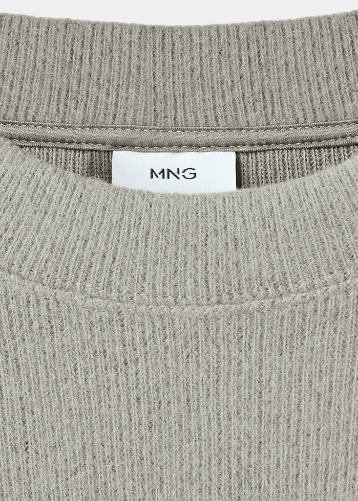 Regular-fit knitted sweatshirt — Pastel Green