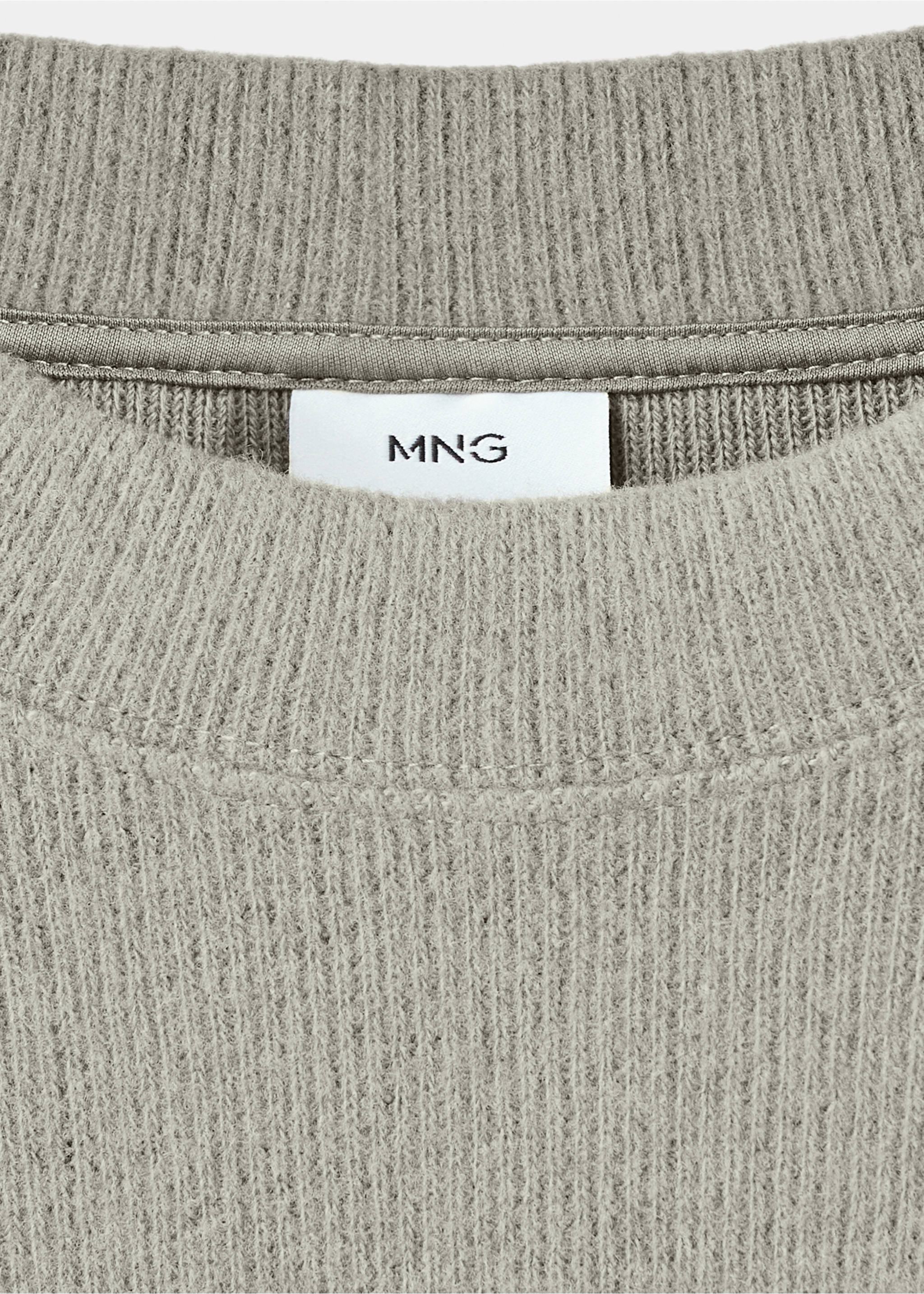 Sudadera punto regular fit - Detalle del artículo 8, Verde pastel. Ref: 17007902-00.