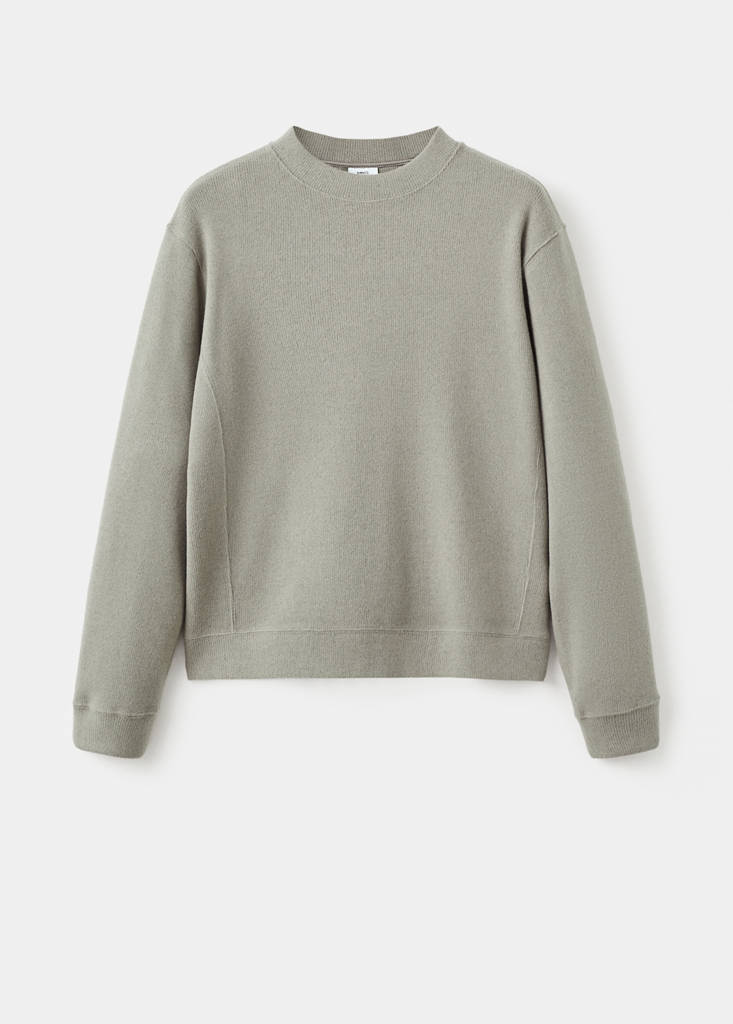 Regular-fit knitted sweatshirt — Pastel Green