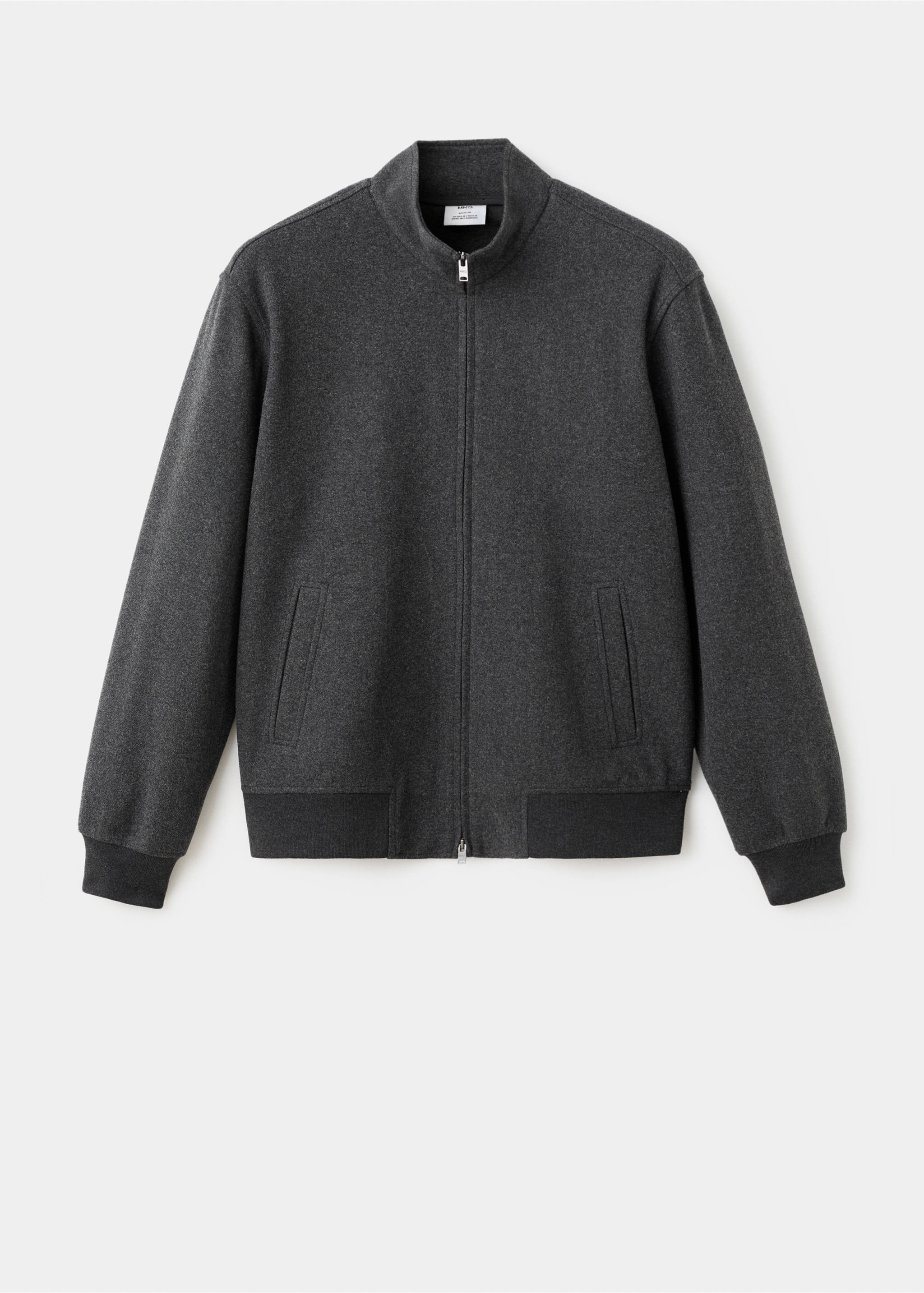 Veste zippée regular-fit - Article sans modèle, Gris chiné foncé. Ref: 17007903-00.