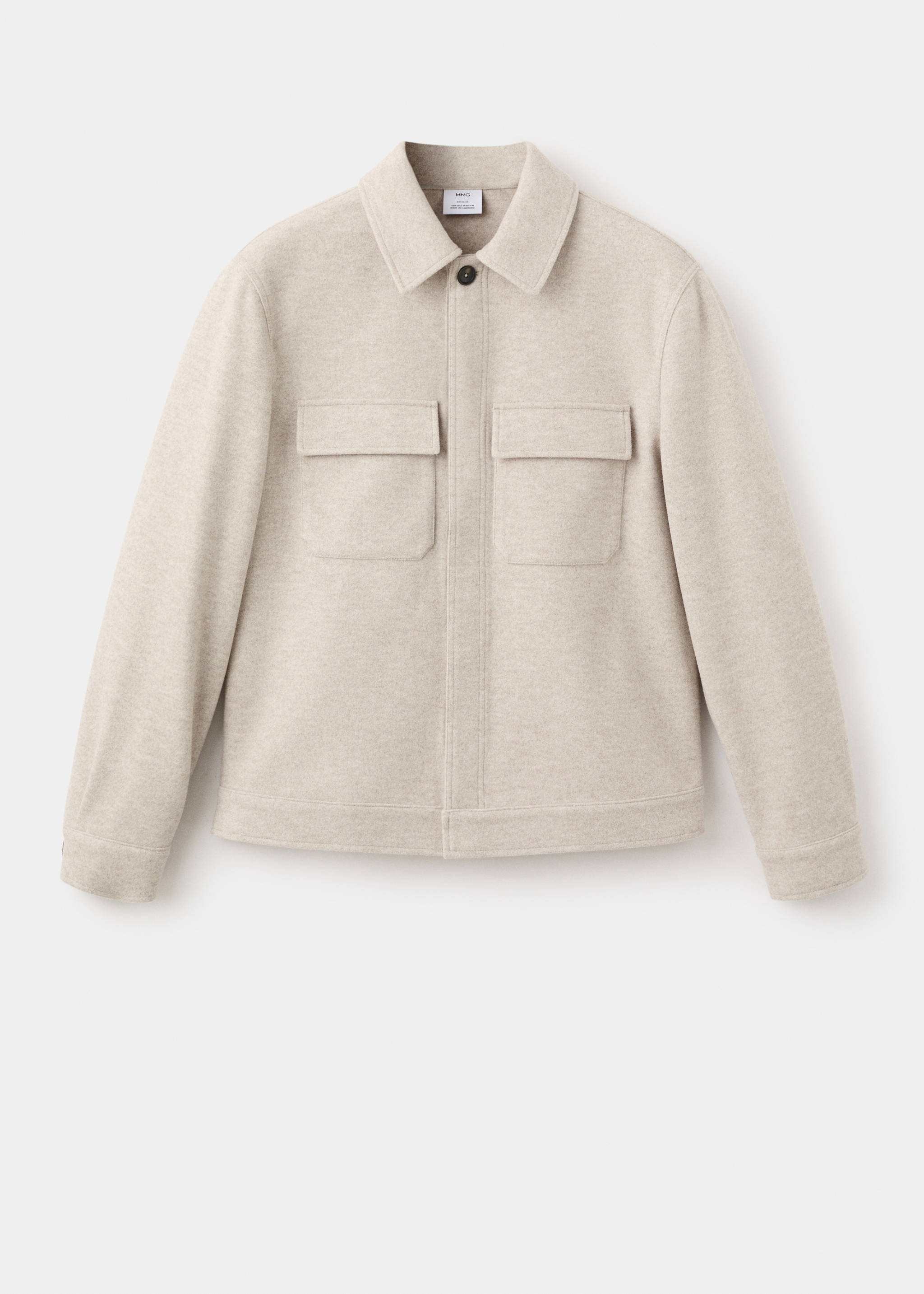 Flannel overshirt with pockets - Article without model