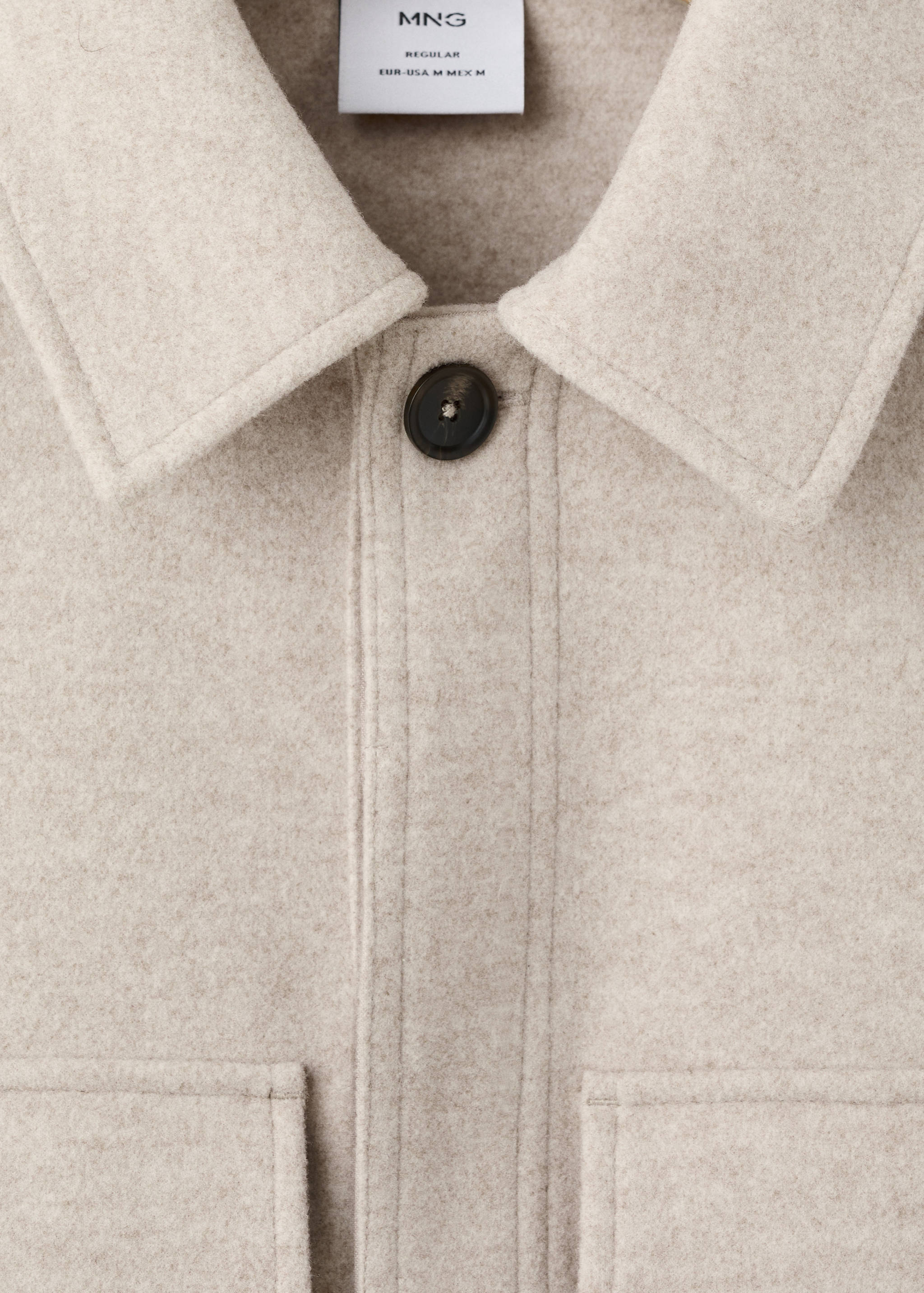 Flannel overshirt with pockets - Details of the article 8