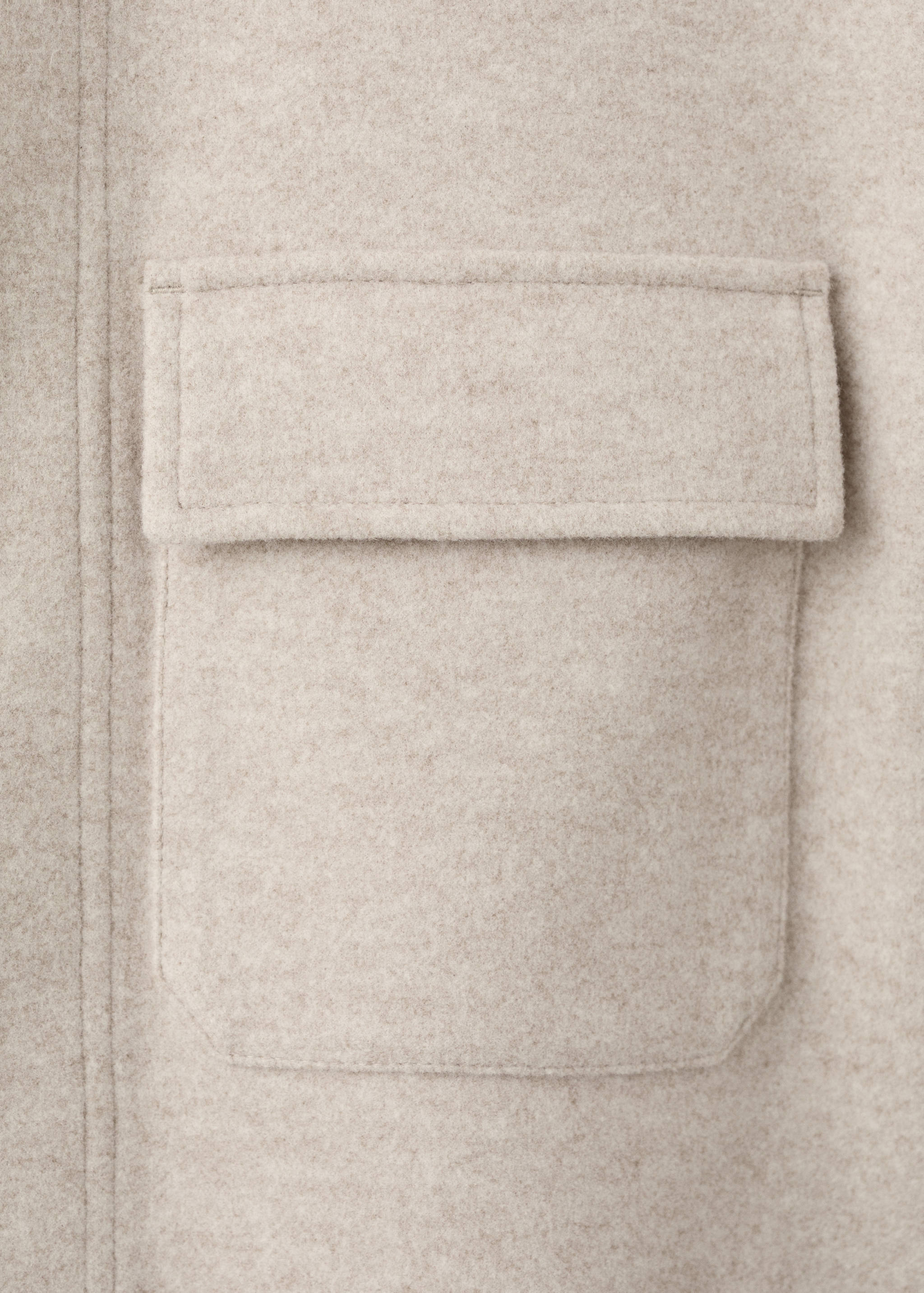 Flannel overshirt with pockets - Details of the article 0