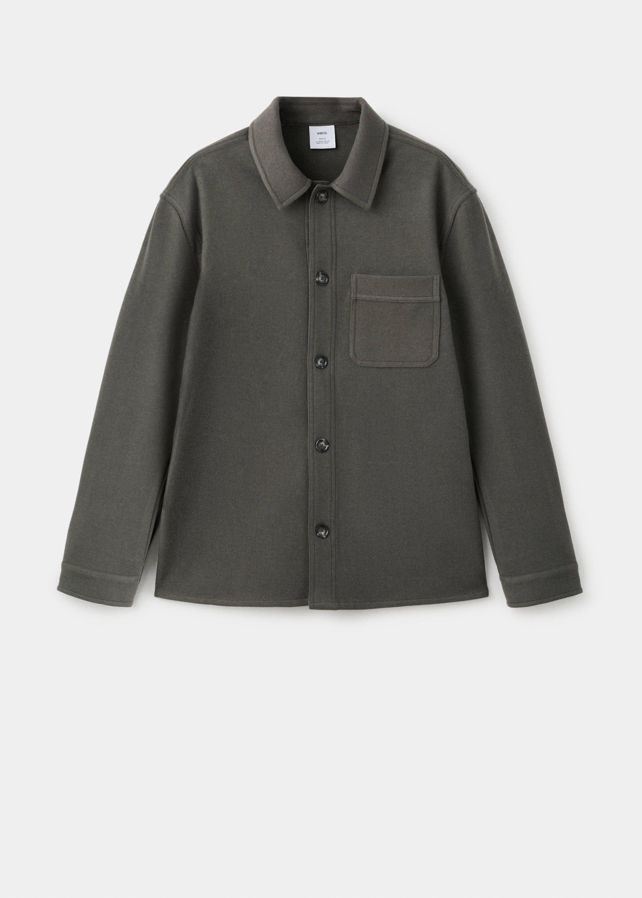 Верхняя рубашка regular fit из фланели - Изделие без модели