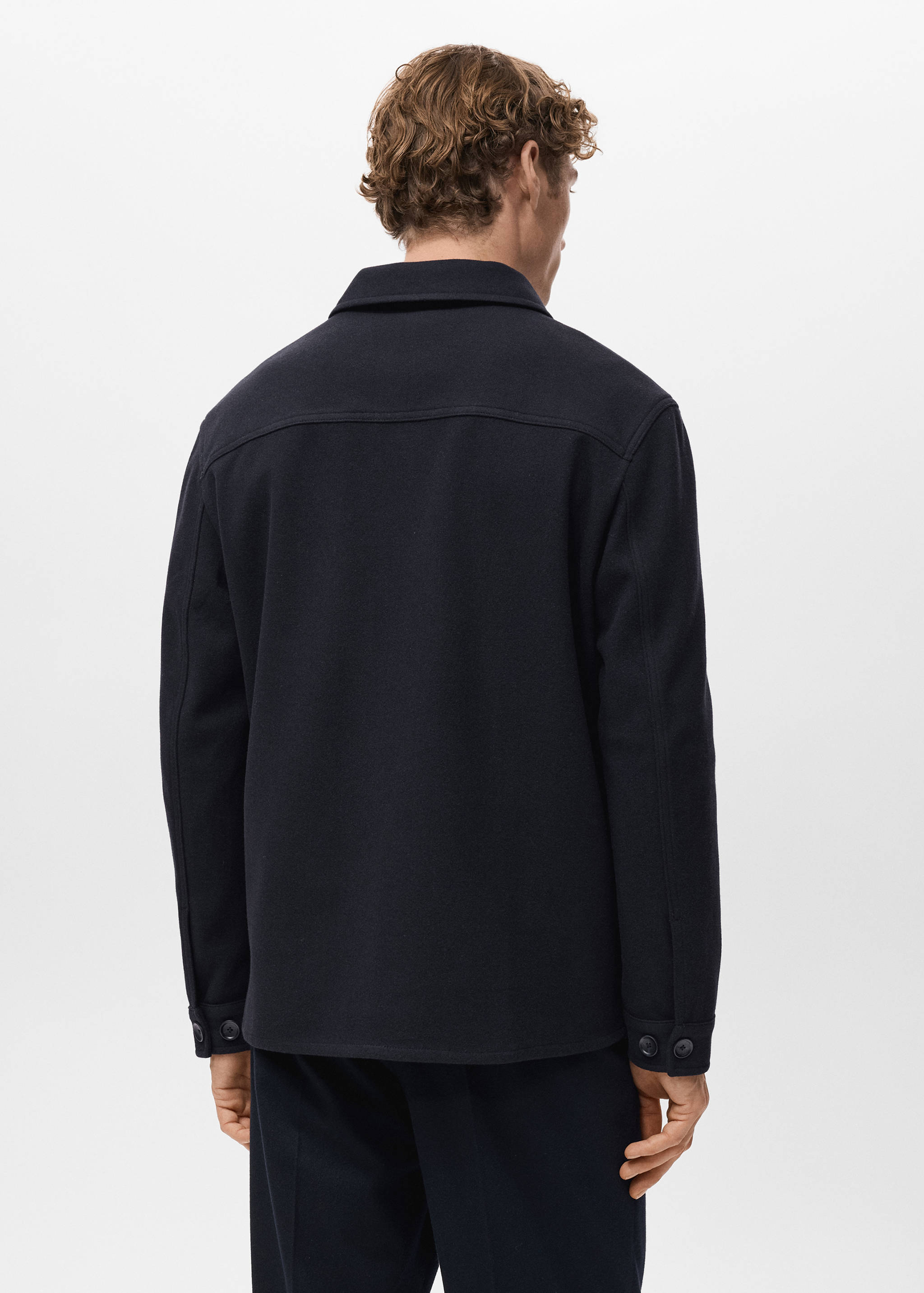 Верхняя рубашка regular fit из фланели - Обратная сторона изделия