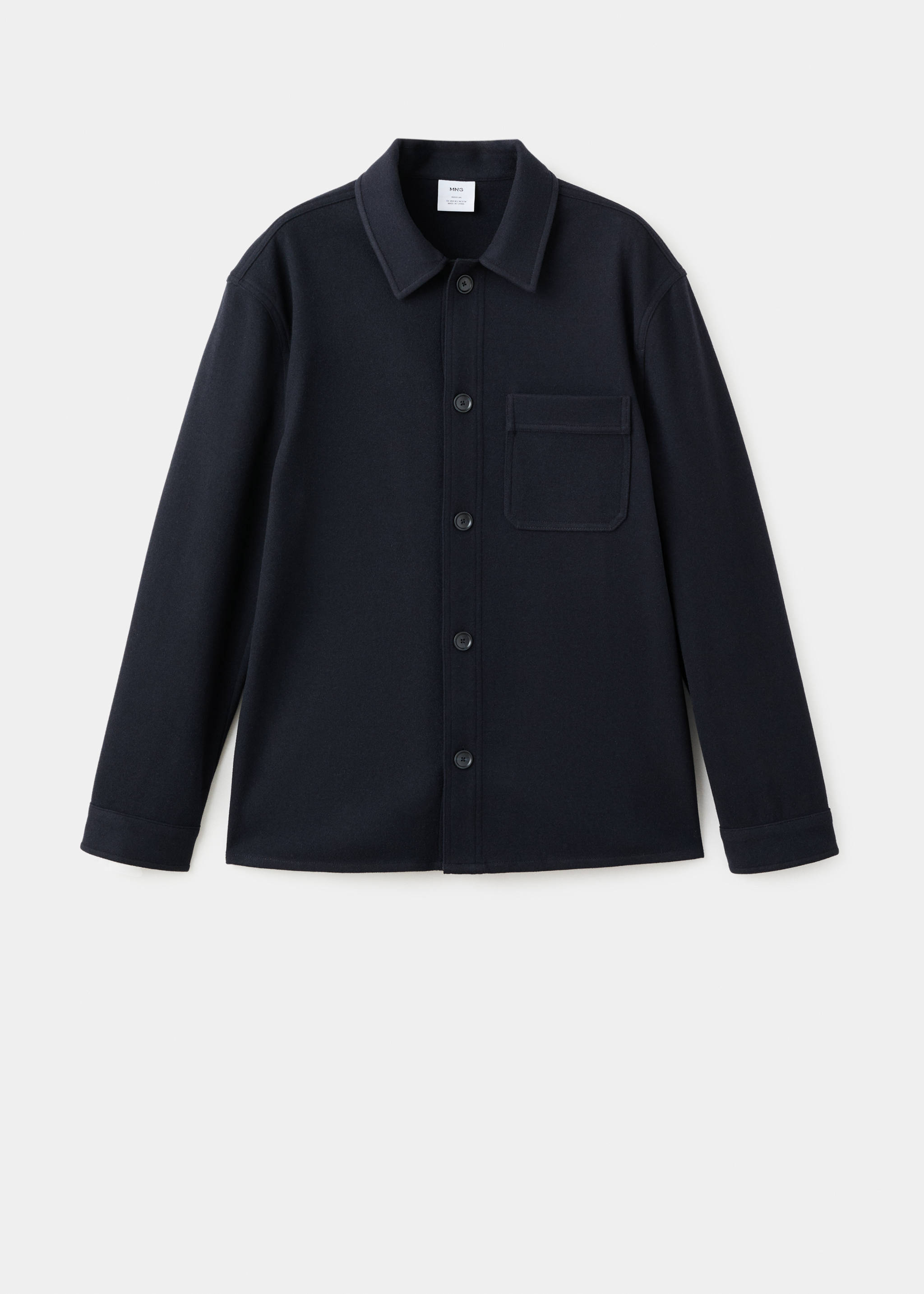 Верхняя рубашка regular fit из фланели - Изделие без модели